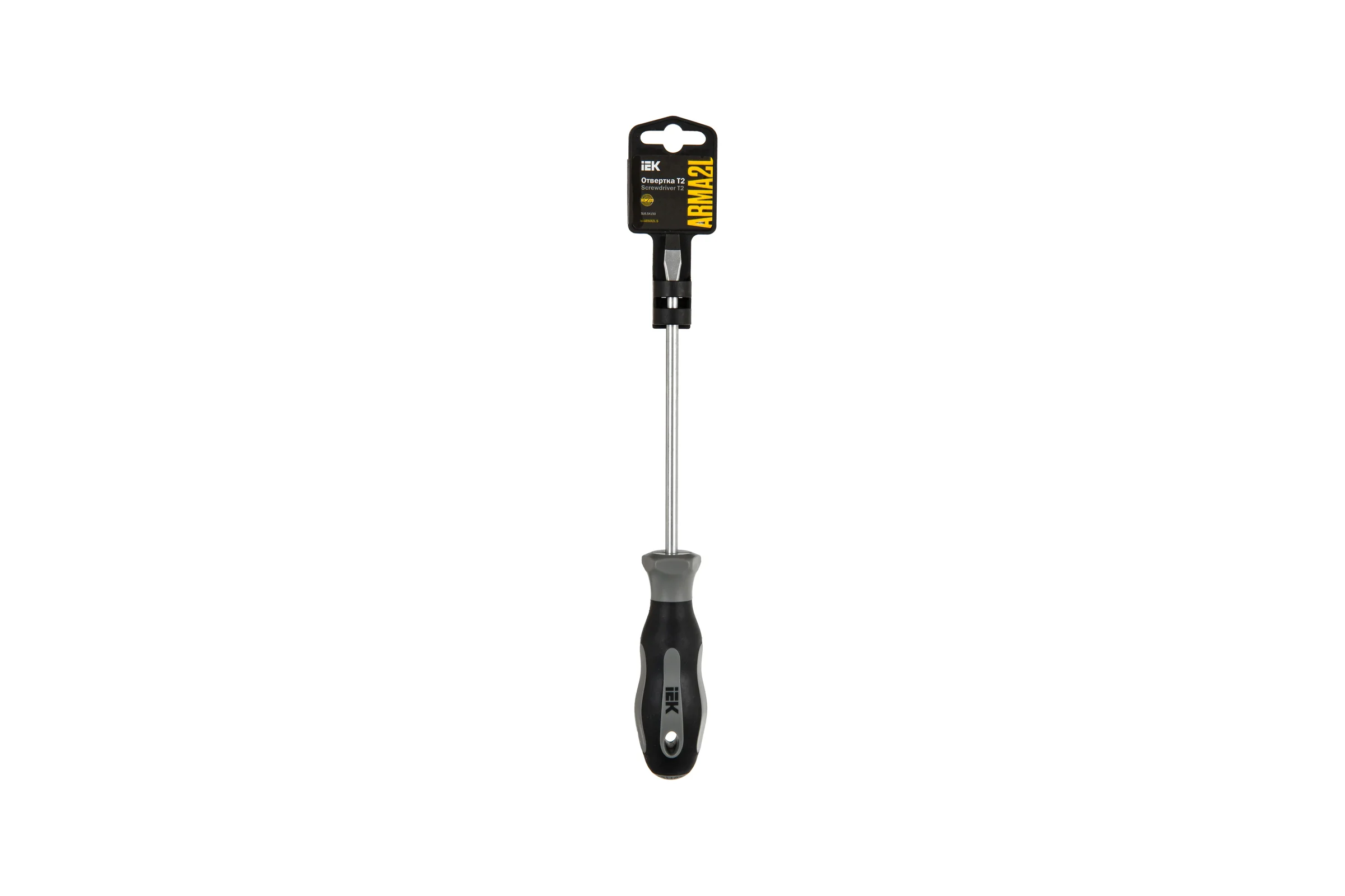Отвертка IEK Arma2l 5 sl6,5x150 т2 A2L5-SC10-T2-SL-65-150