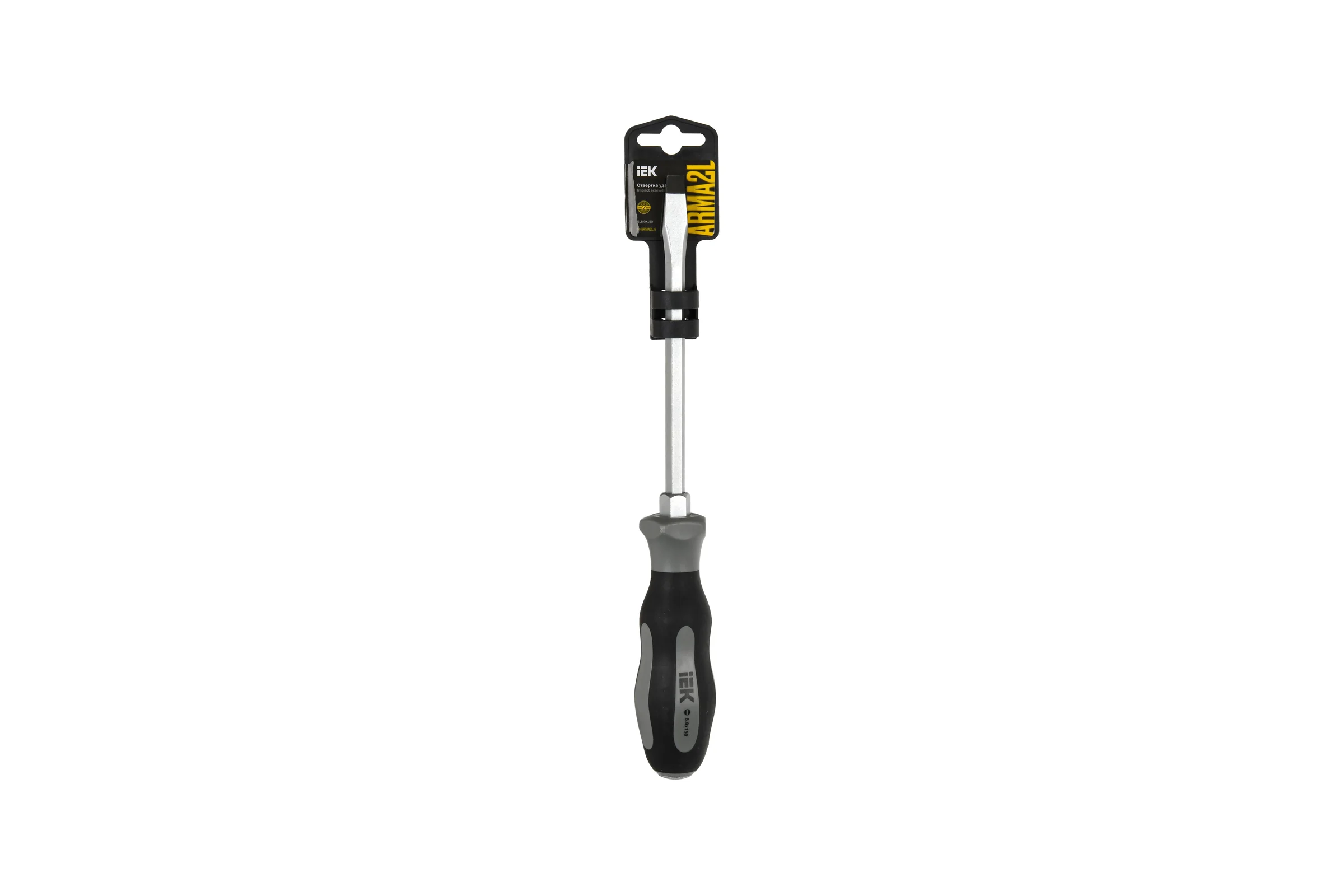 Отвертка IEK Arma2l 5 ударная sl8,0x150 т2 A2L5-SC20-T2-SL-80-150