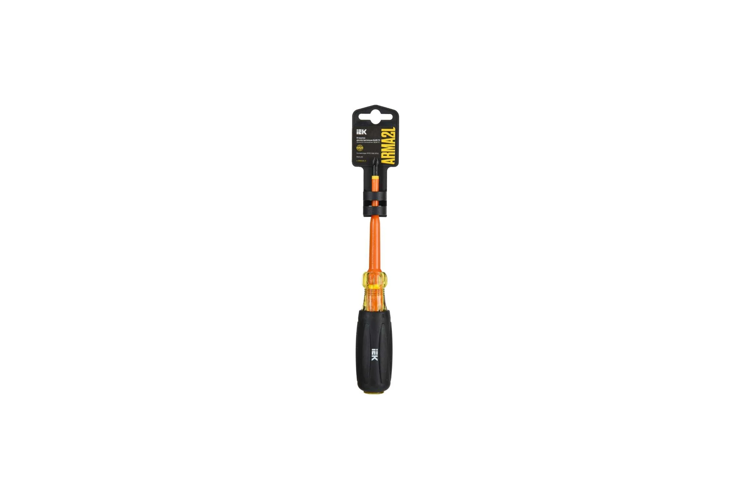 Отвертка IEK Arma2l 5 диэлектрическая slim pz2x100 т3 A2L5-SC31-T3-PZ-20-100