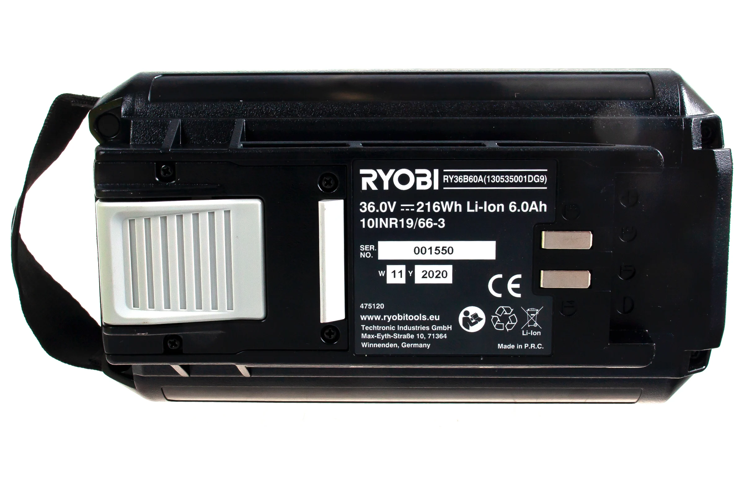 Аккумулятор Ryobi RY36B60A (36 В; 6.0 A*ч; Li-Ion) 5133004458