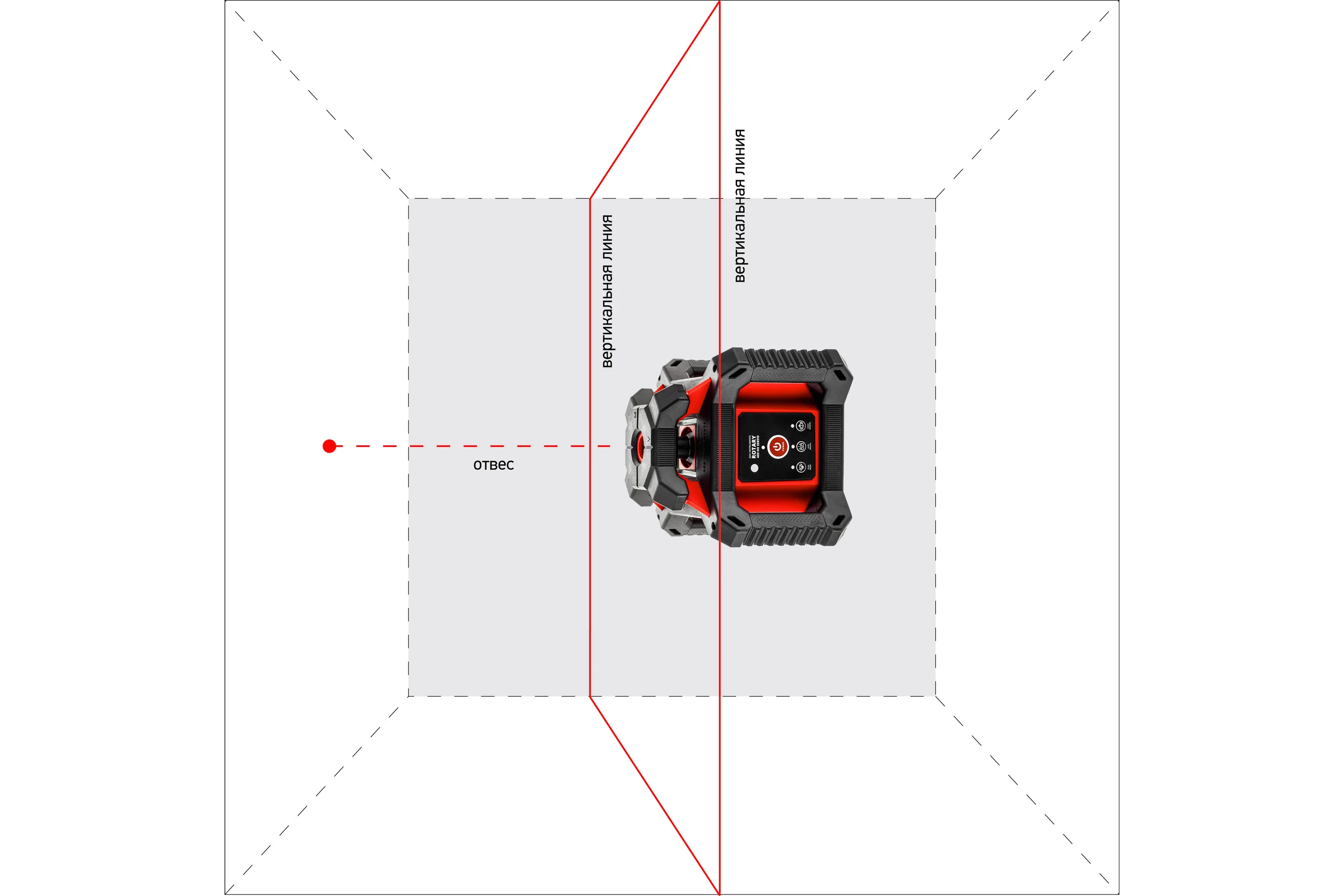 Профессиональный лазерный нивелир ADA ROTARY 400 HV SERVO А00458_2020