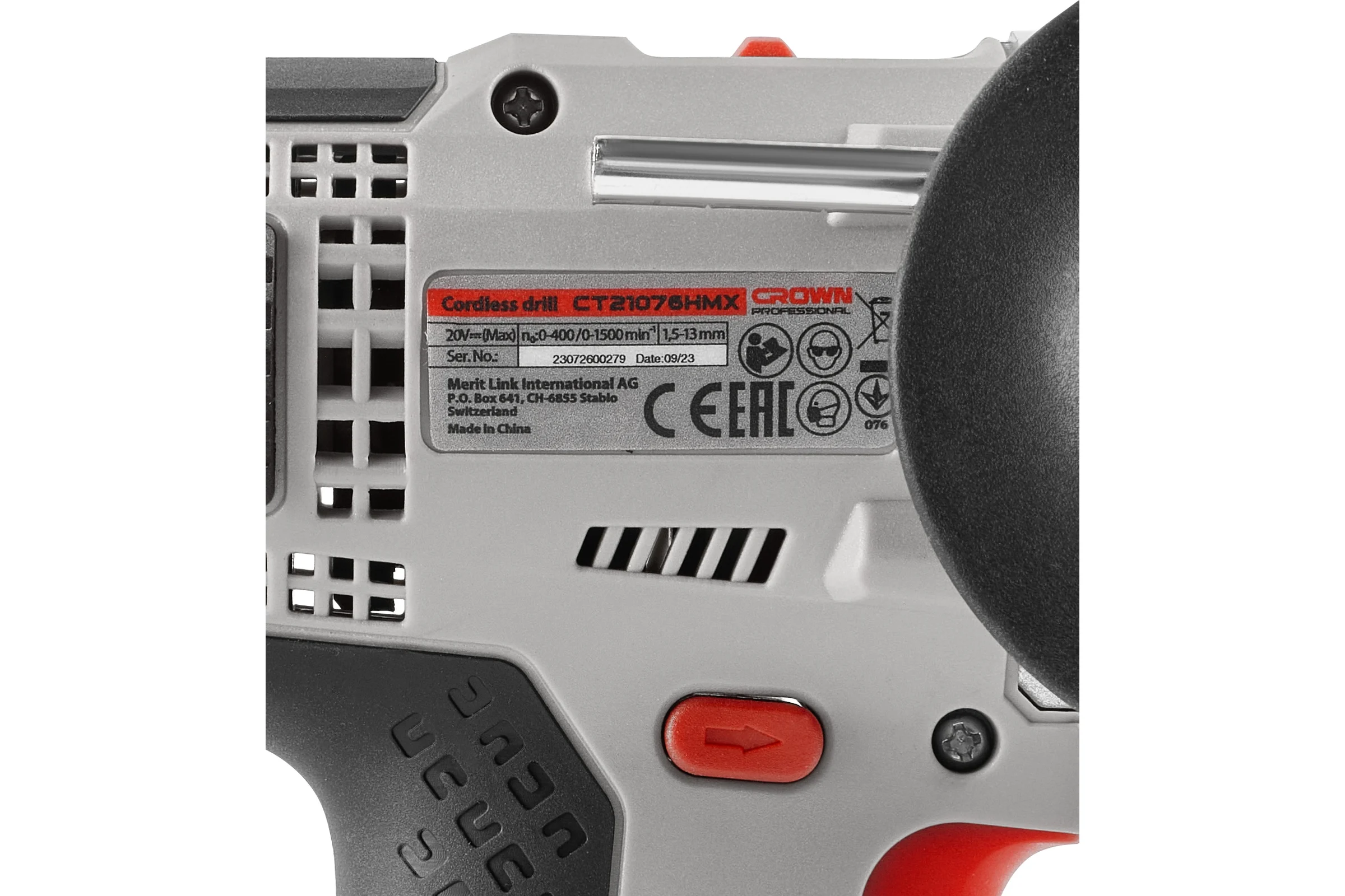 Аккумуляторная дрель-шуруповерт Crown CT21076HMX-4 BMC