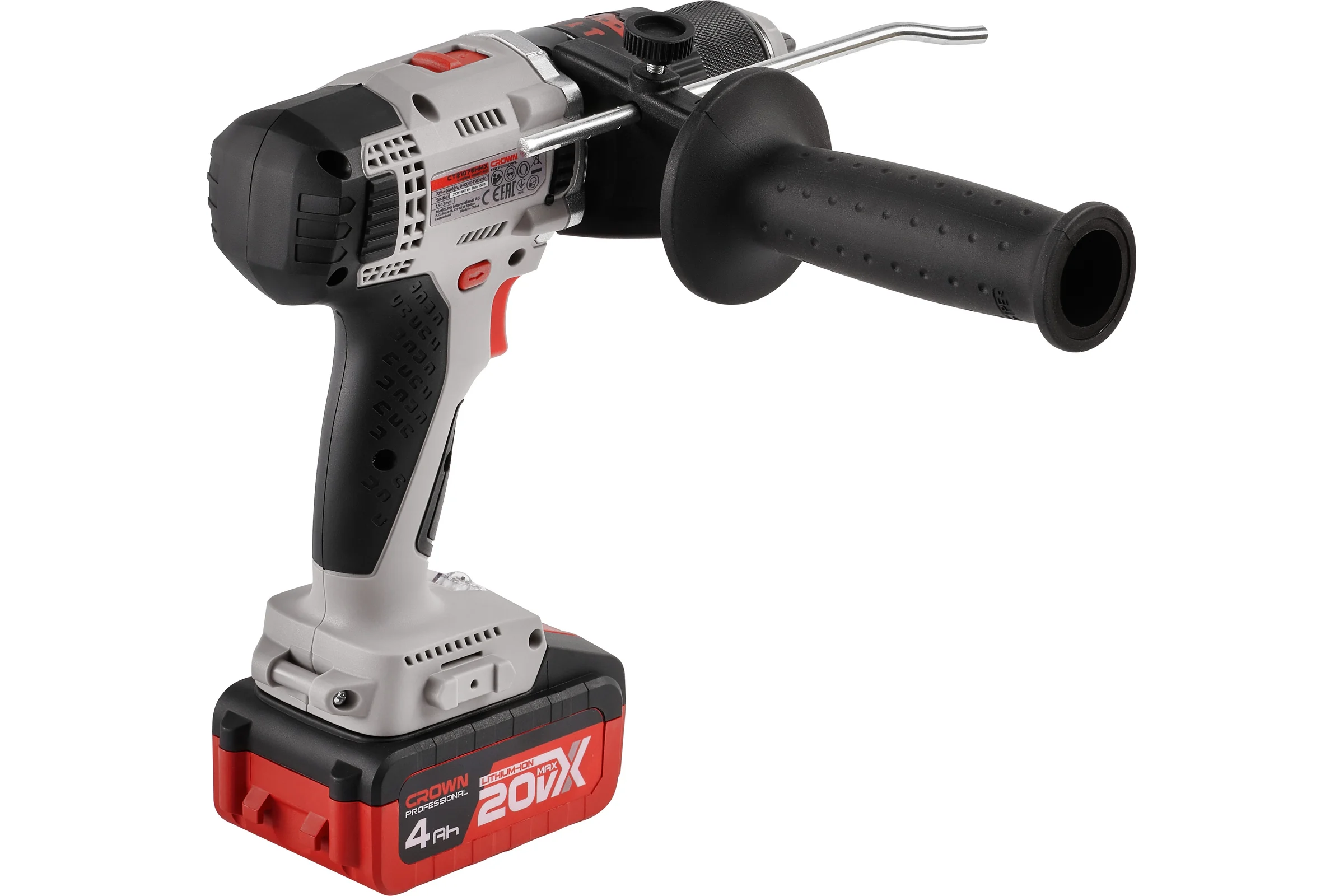 Аккумуляторная ударная дрель-шуруповерт Crown CT21075HMX-4 BMC