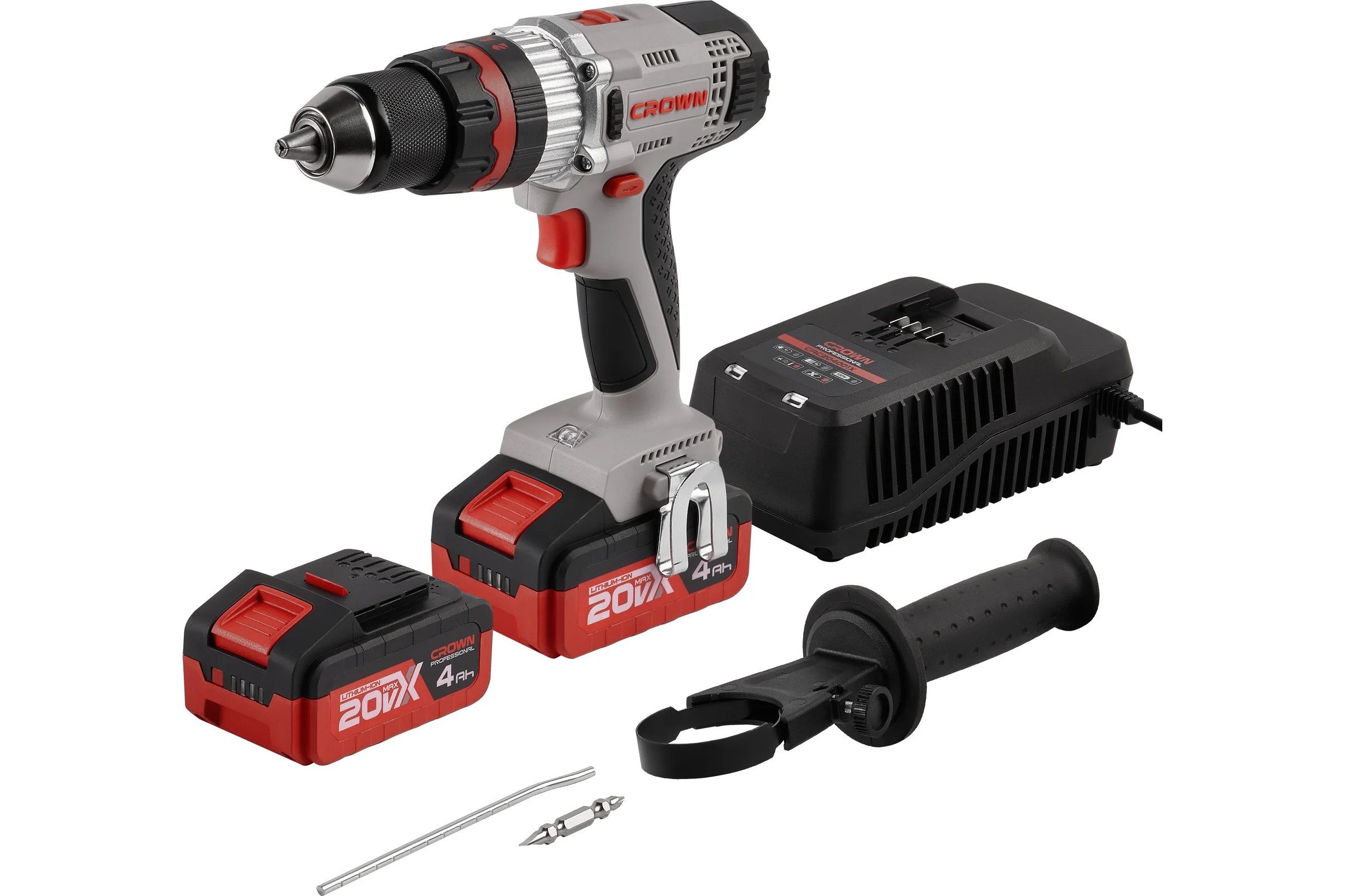Аккумуляторная ударная дрель-шуруповерт Crown CT21075HMX-4 BMC