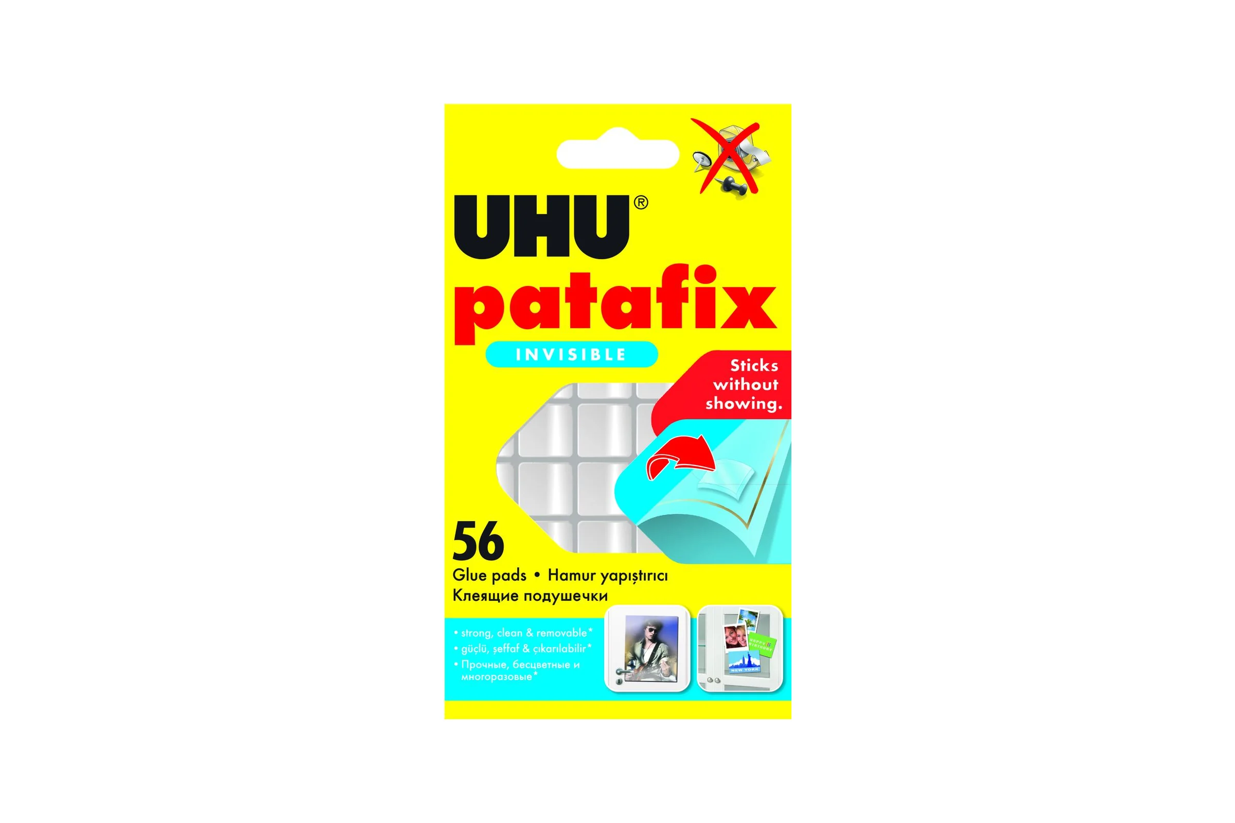 Клеевые подушечки прозрачные PATAFIX 56 шт. UHU 37155