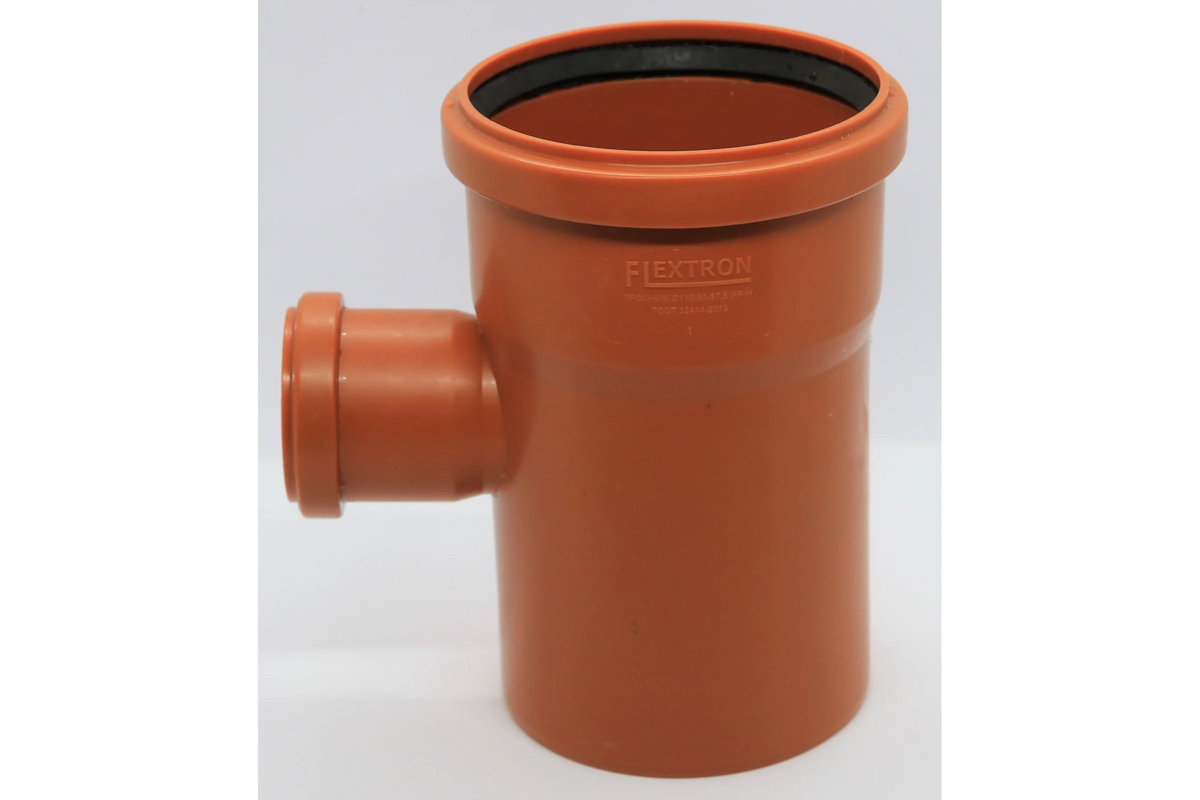Тройник для наружной канализации Flextron d 110 мм на d 50 мм, 87.5 градусов 140771