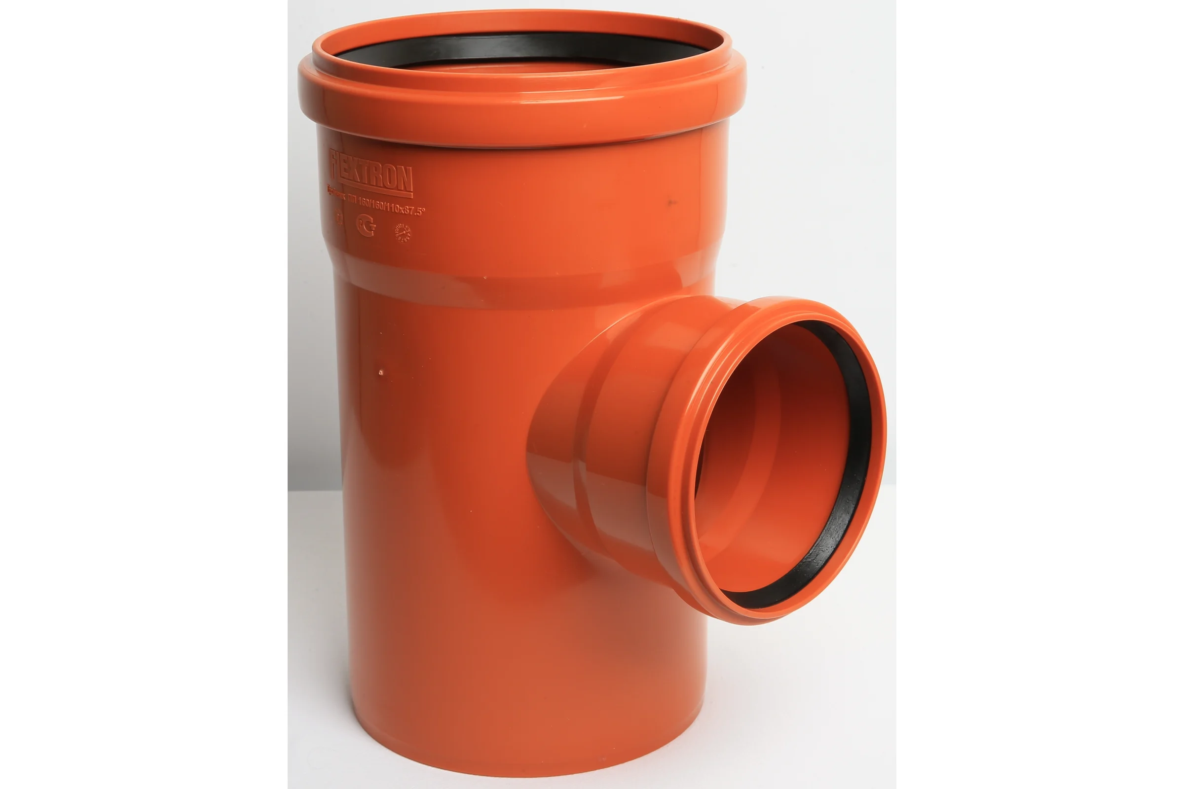 Тройник для наружной канализации Flextron d 160 мм на d 110 мм, 87.5 градусов 142566