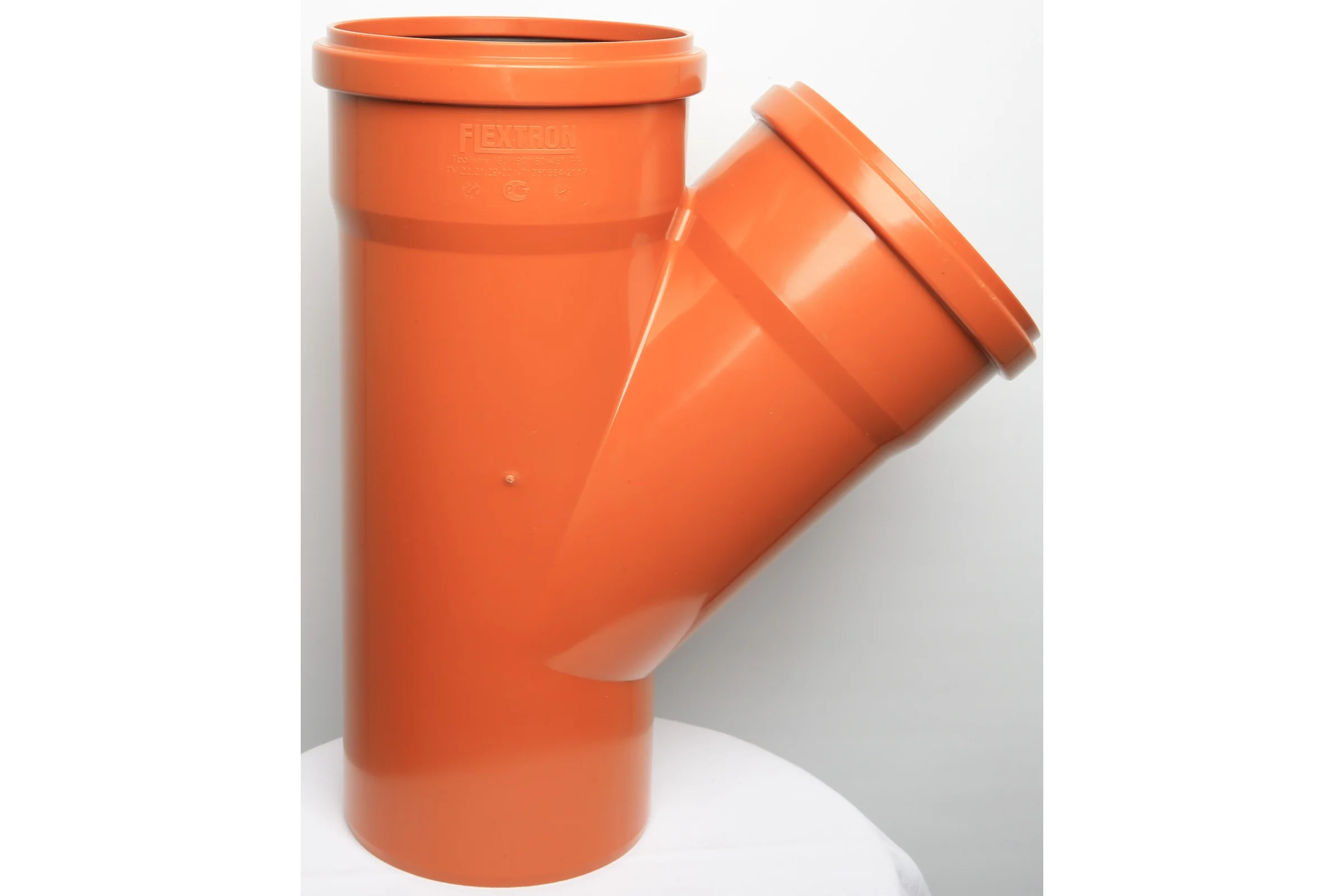 Тройник для наружной канализации Flextron d 160/160 мм, 45 градусов 145012