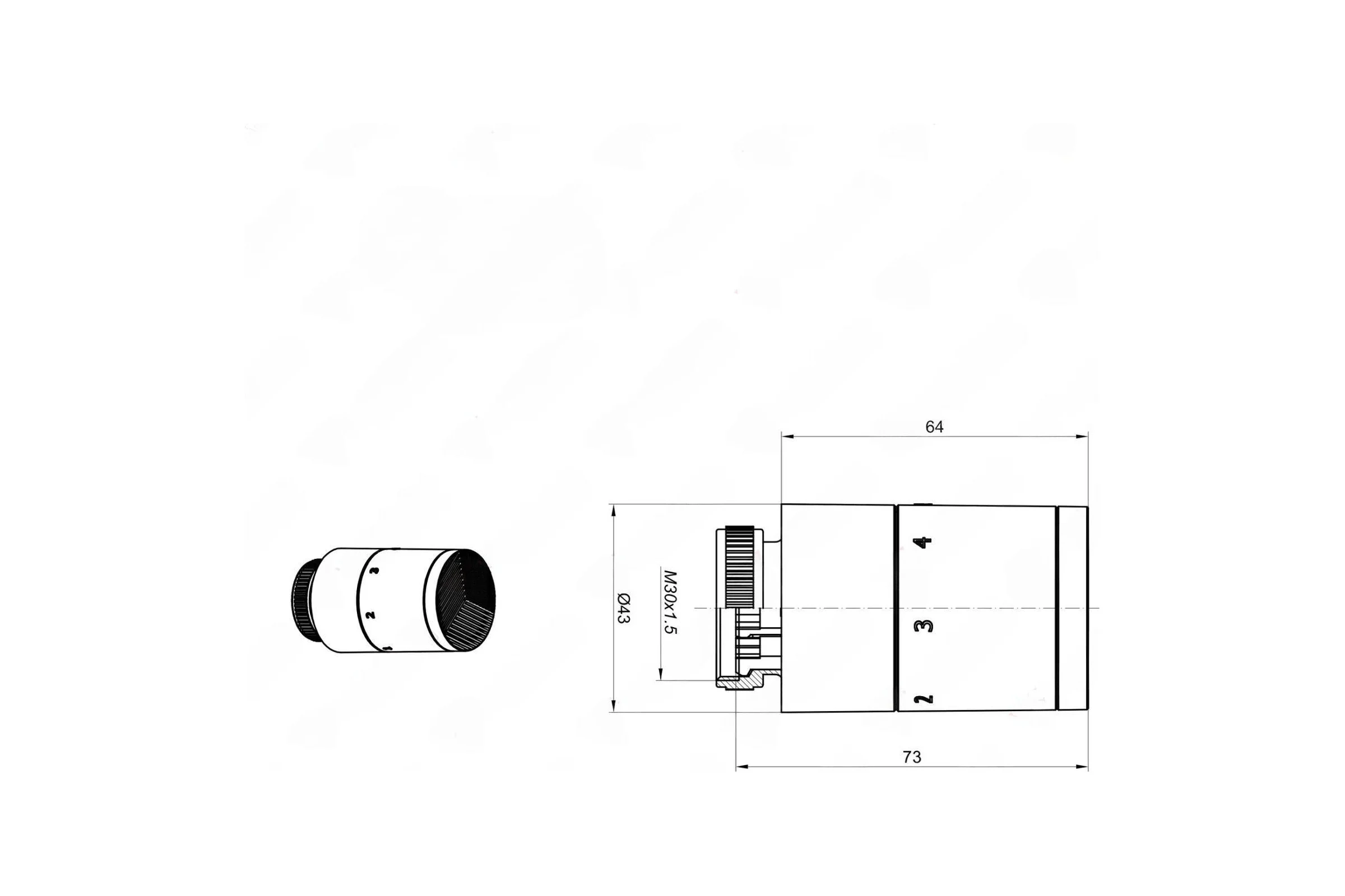 Термостатическая головка Vario Term 000M665A112