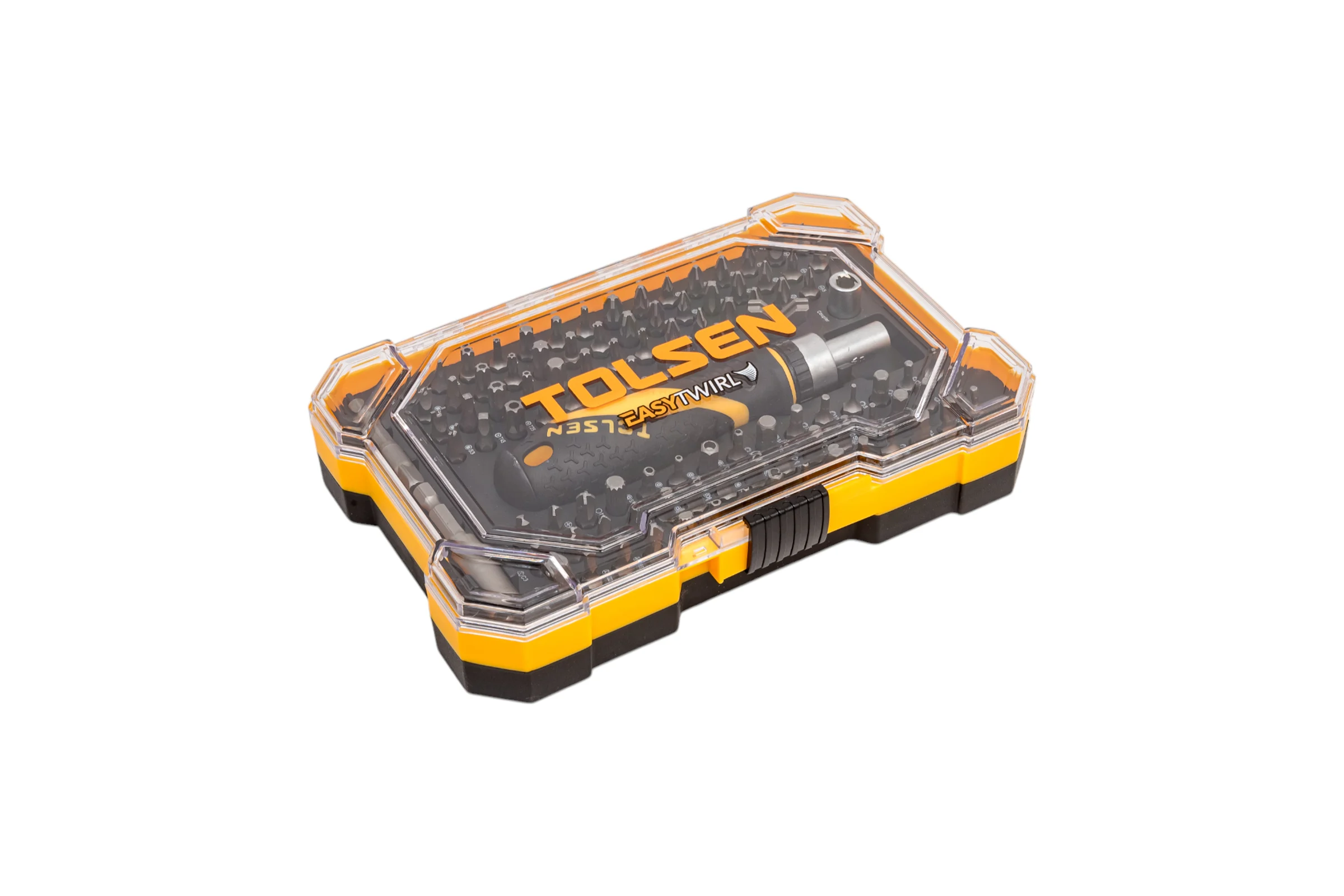 Набор вставок (бит) TOLSEN 1/4", PH, PZ, Hex, Torx, Slotted, 105 предметов 20188
