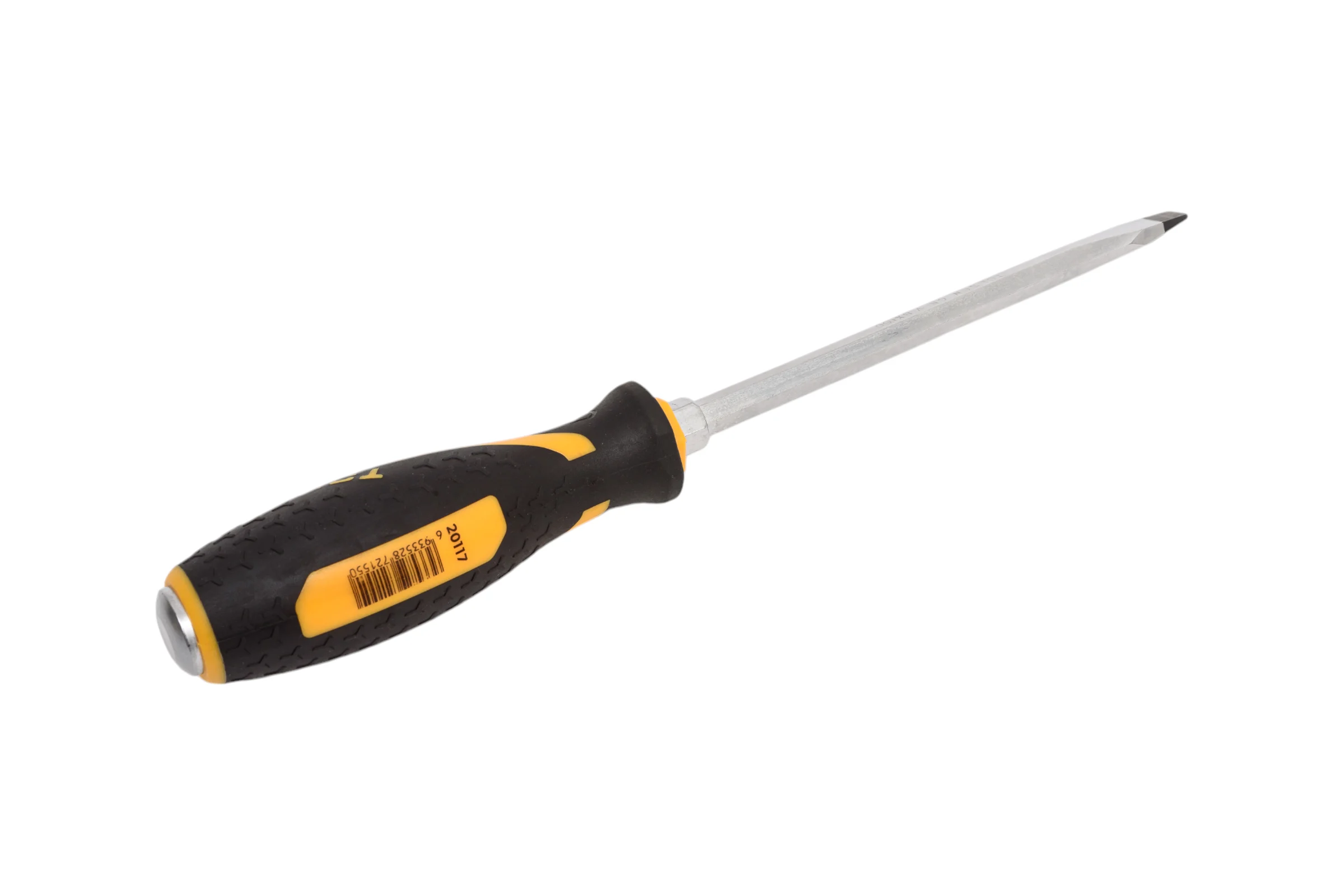 Шлицевая отвертка TOLSEN "GRIPro" Slotted 8.0 мм, 150 мм, силовая 20117