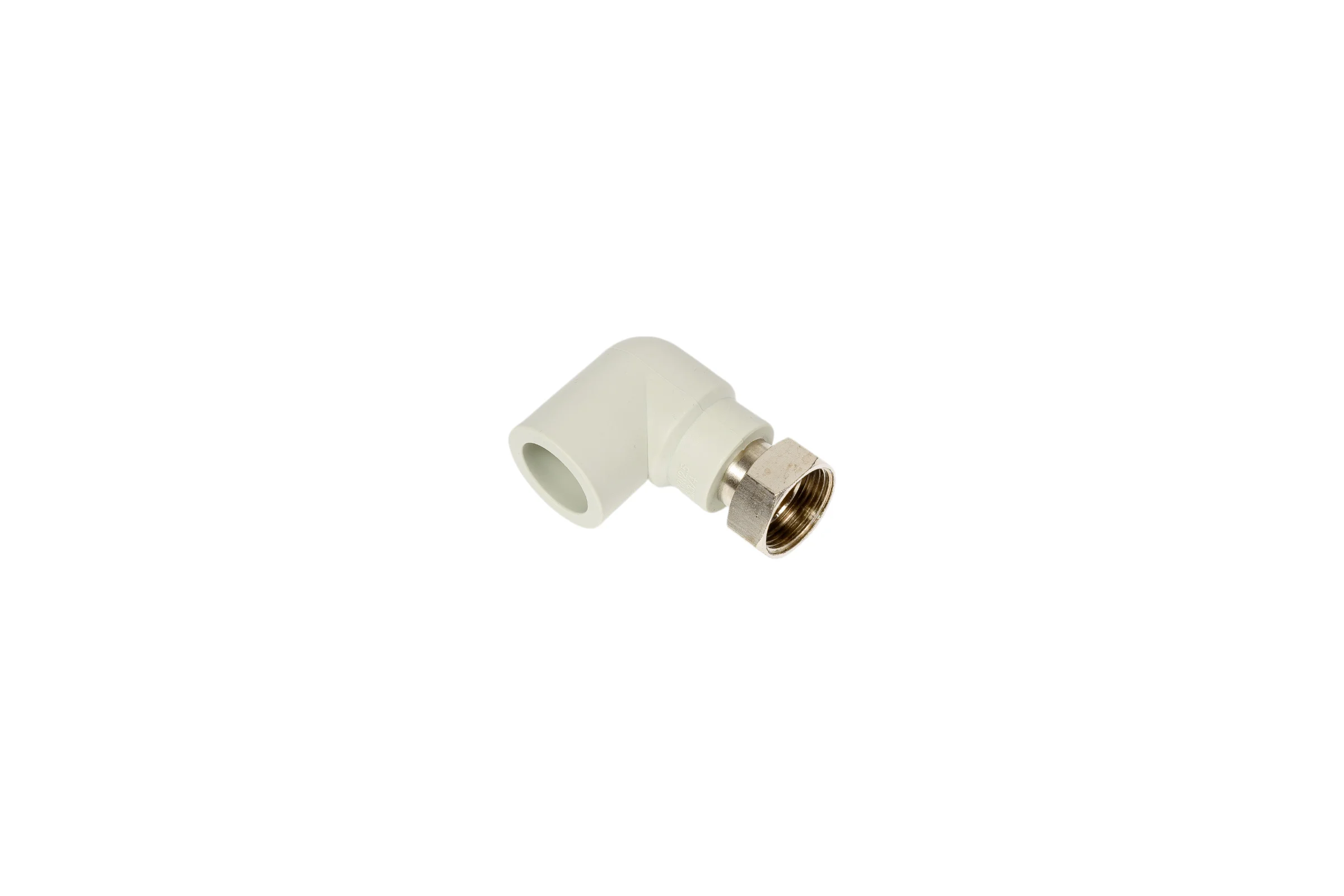 Угольник LAMMIN ppr с накидной гайкой 25x3/4" 80/10 серый Lm31053025020G