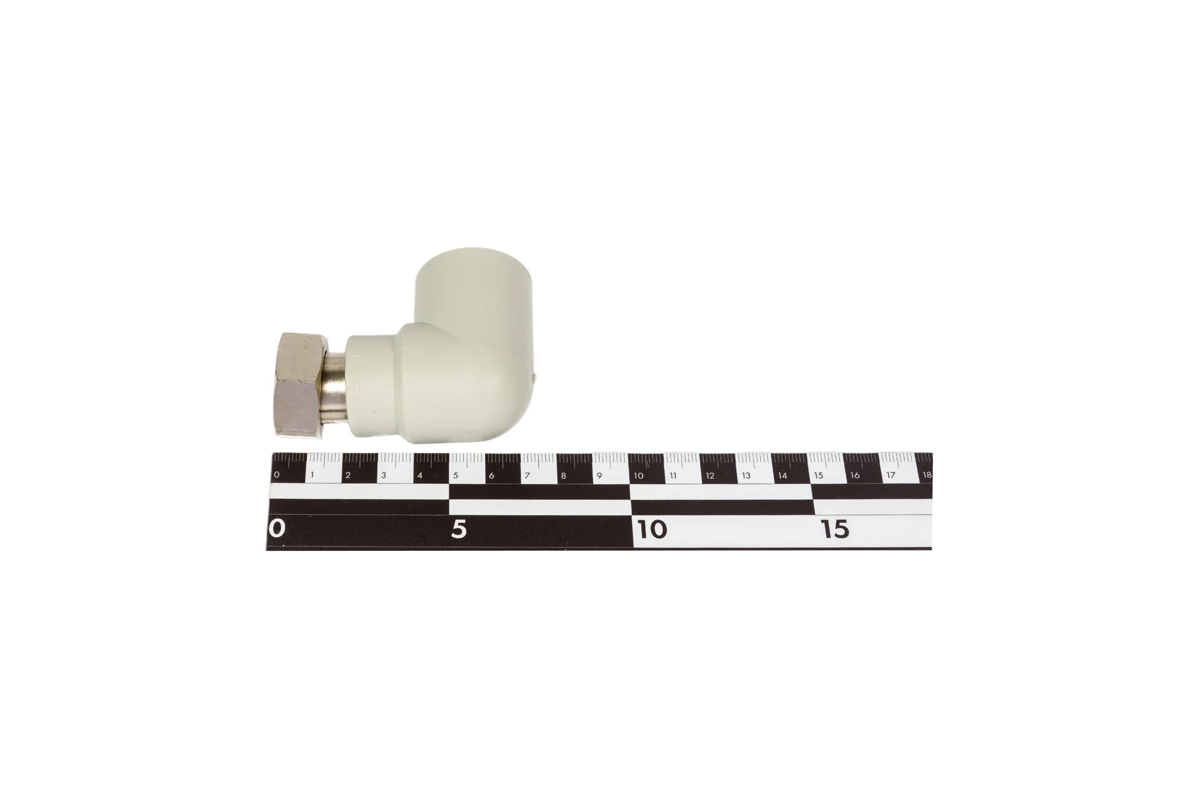 Угольник LAMMIN ppr с накидной гайкой 25x3/4" 80/10 серый Lm31053025020G