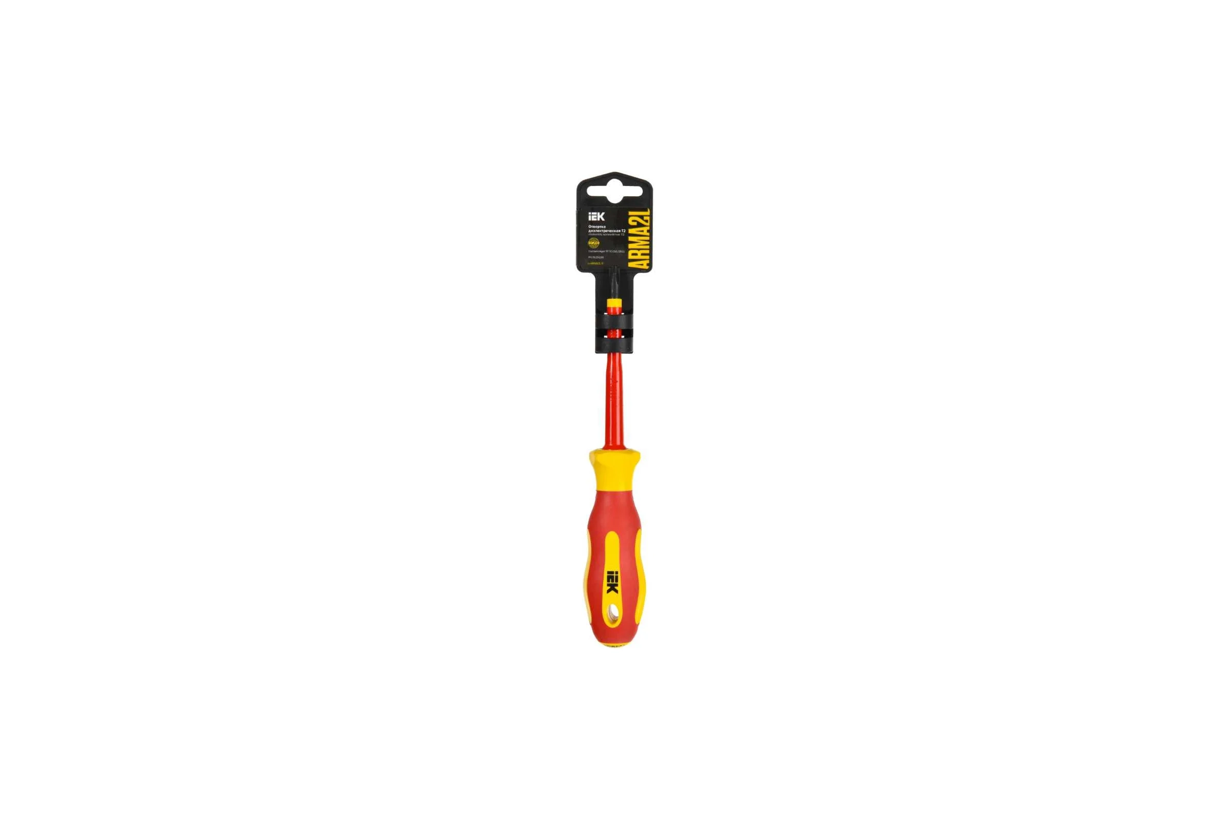 Отвертка IEK Arma2l 5 диэлектрическая ph/sl2x100 т2 A2L5-SC30-T2-HS-20-100