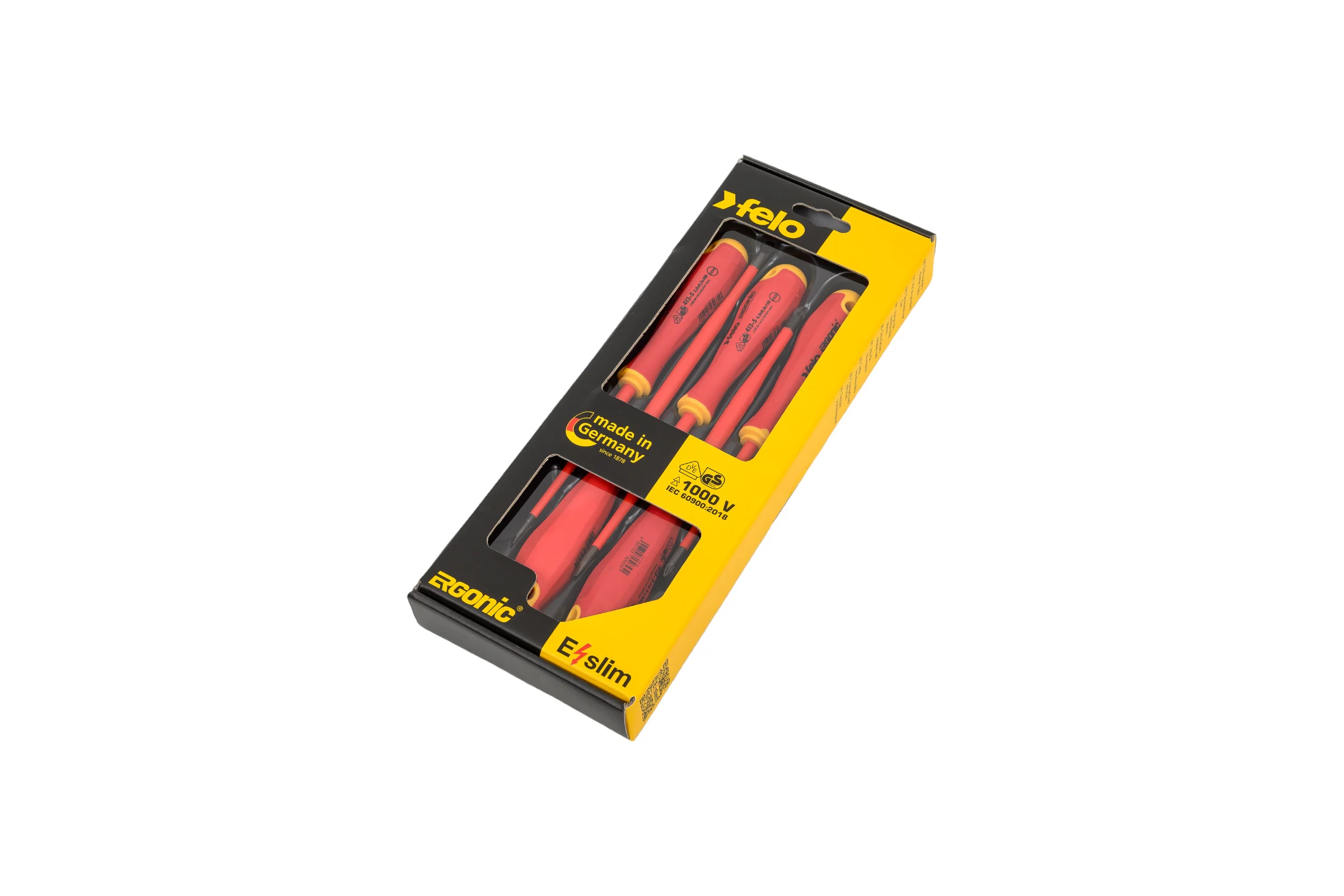 Набор диэлектрических отверток Felo Ergonic E-SLIM SL/PZ, 5 шт. 41385398
