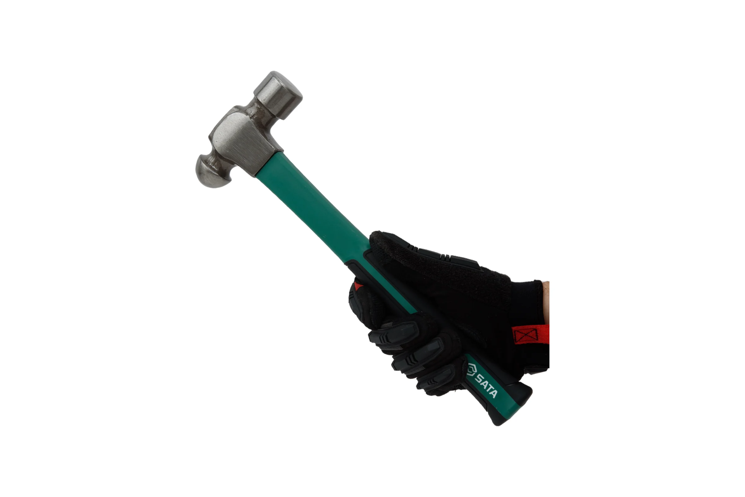 Рихтовочный молоток Sata 700 г, 390 мм, с круглым бойком, фибергласовая рукоятка 92303