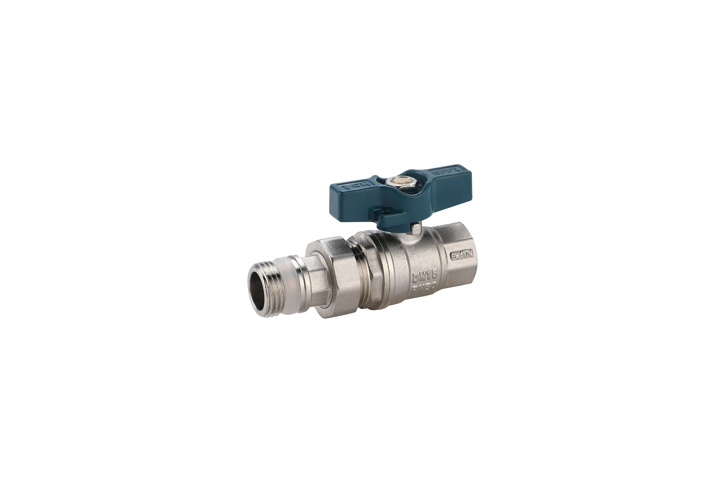 Кран шаровой люкс с полусгоном (1/2") РМС ГШБП-15-Л