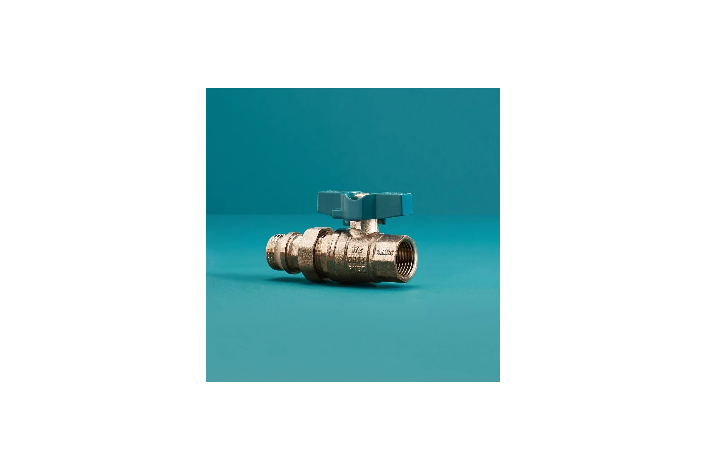 Кран шаровой люкс с полусгоном (1/2") РМС ГШБП-15-Л