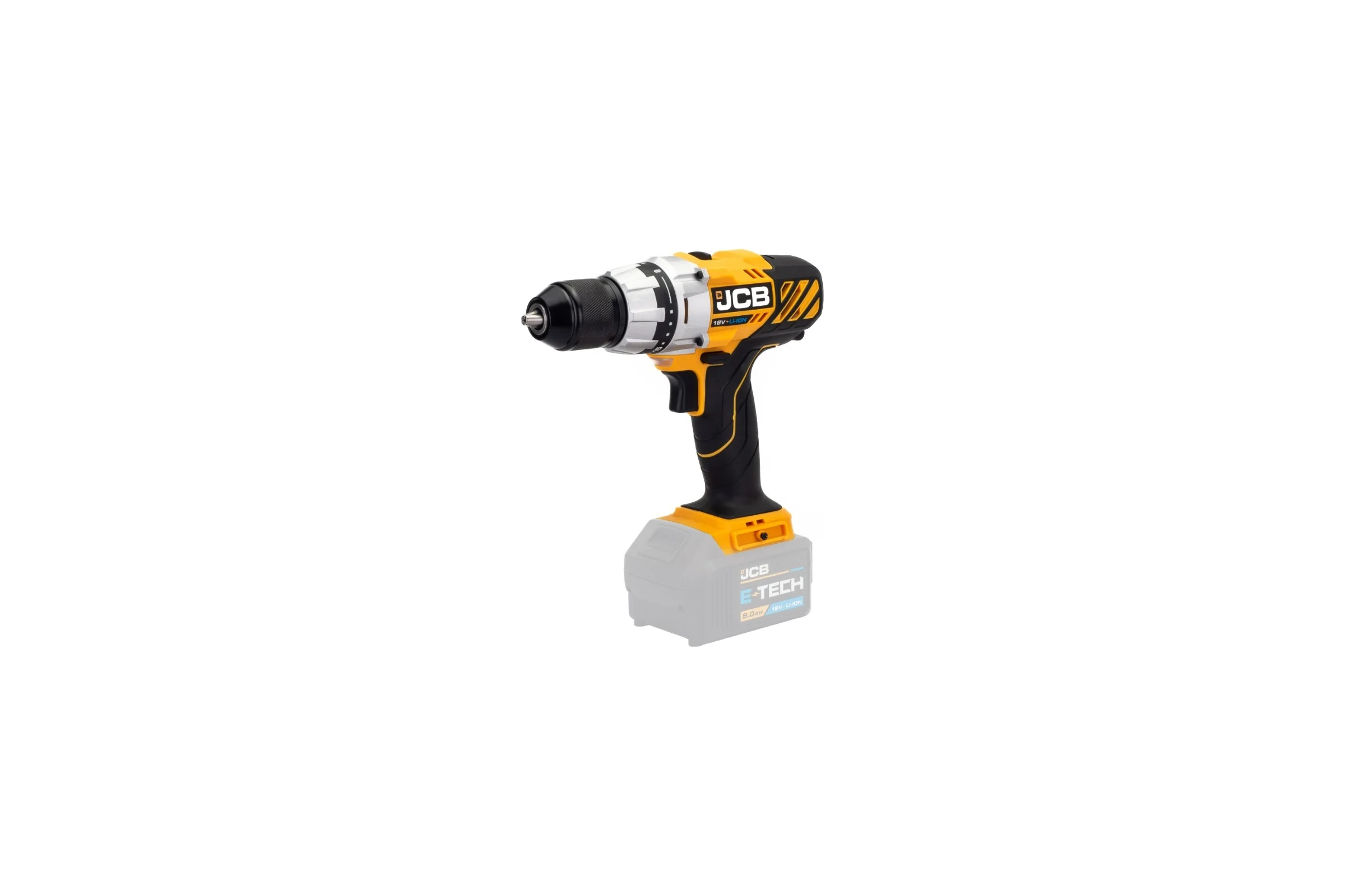 Аккумуляторная дрель-шуруповерт JCB 18 В, 45 Нм, без аккумулятора JCB-18DD-B-E(57240)