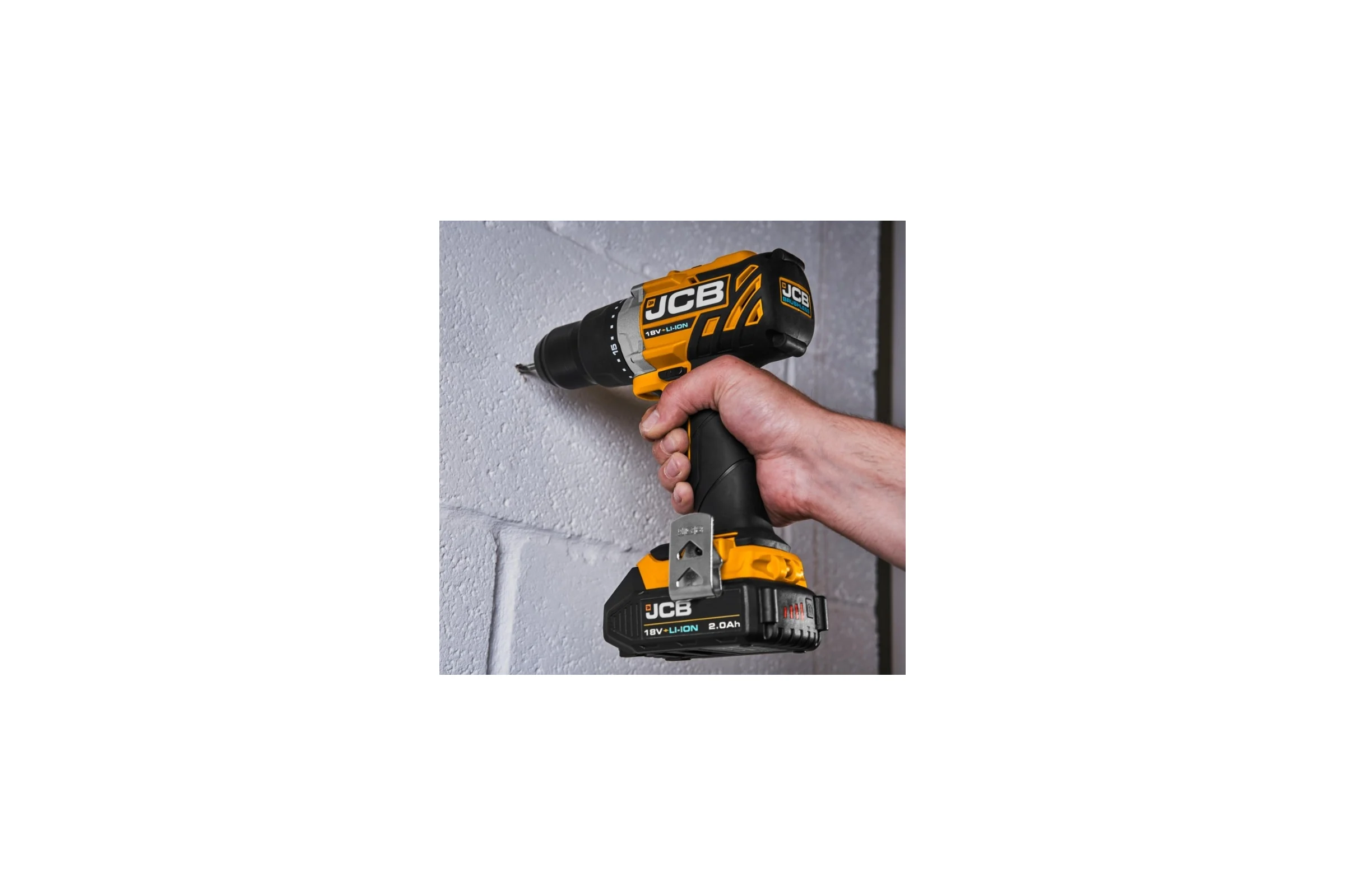 Аккумуляторная дрель-шуруповерт JCB 18 В, 45 Нм, без аккумулятора JCB-18DD-B-E(57240)