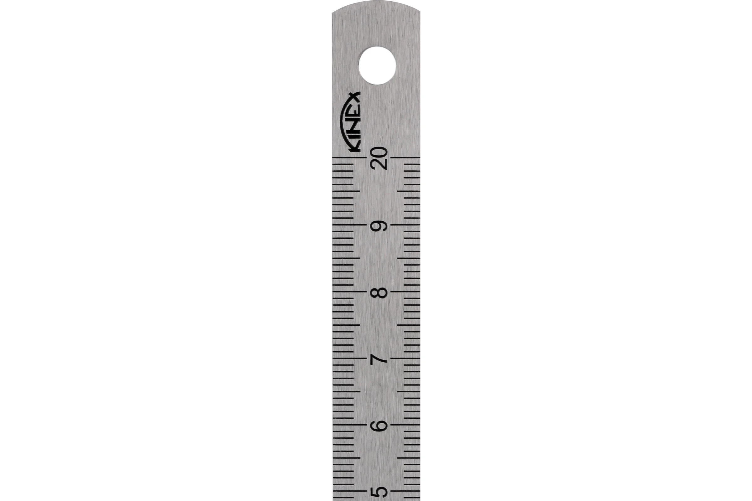 Стальная линейка Kinex (K-MET) 200х13х0,5 мм, шкала 1 мм 1022-1