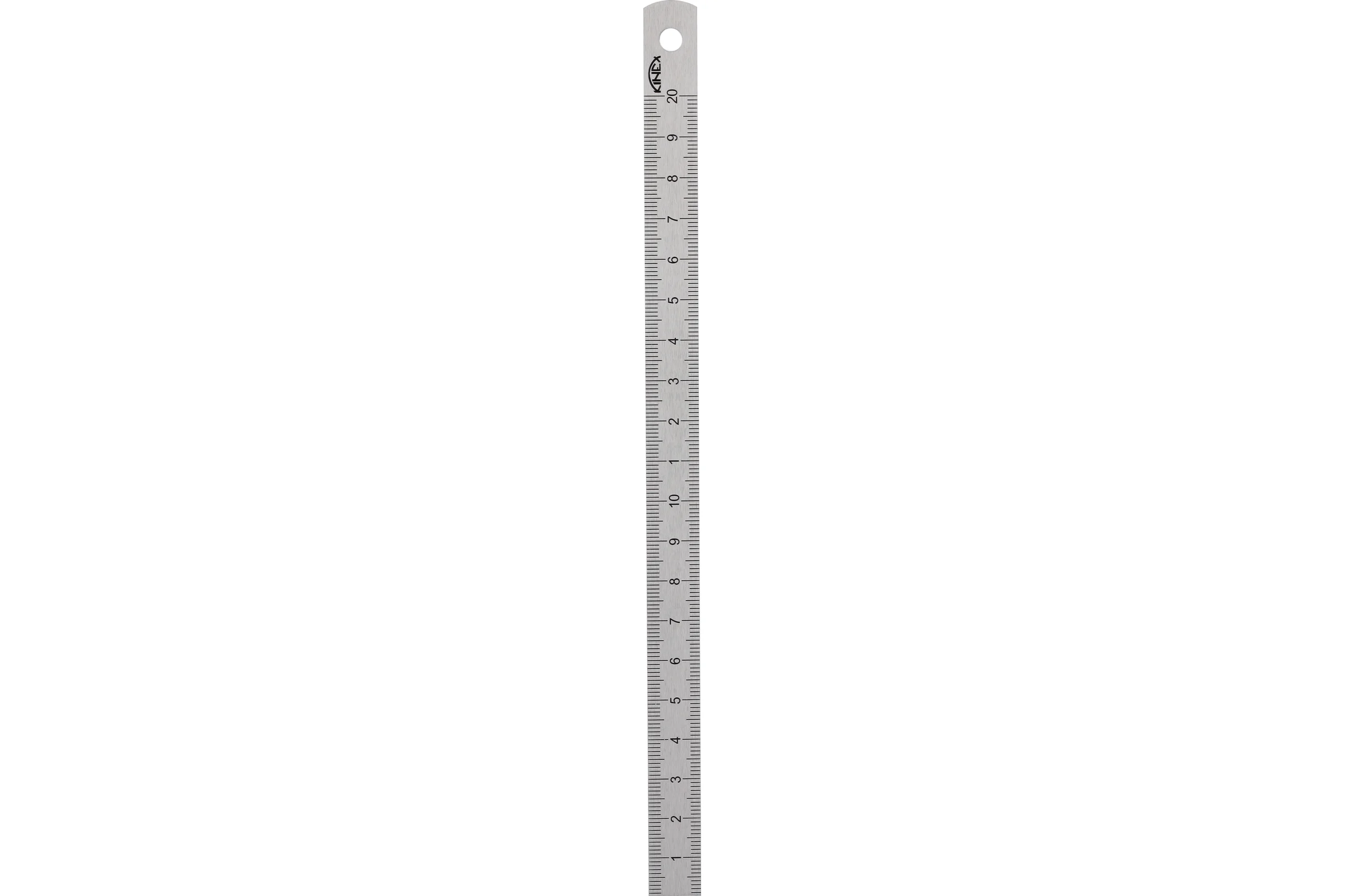 Стальная линейка Kinex (K-MET) 200х13х0,5 мм, шкала 1 мм 1022-1