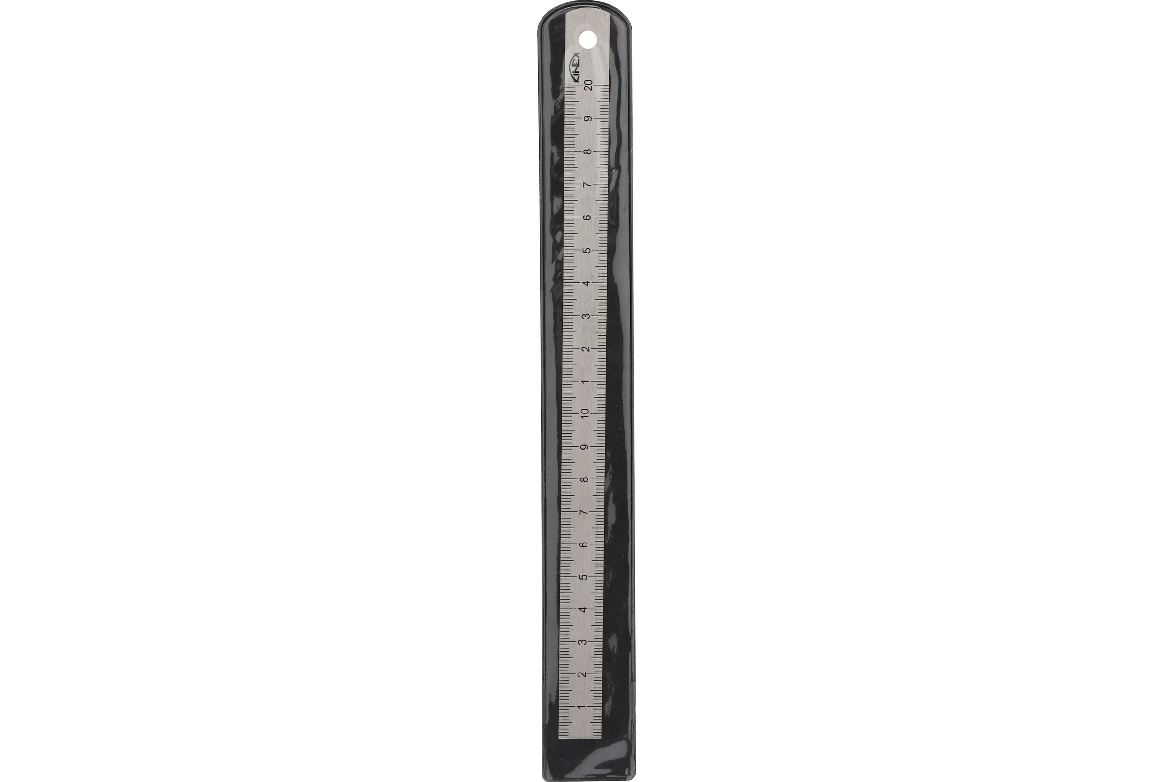 Стальная линейка Kinex (K-MET) 200х13х0,5 мм, шкала 1 мм 1022-1
