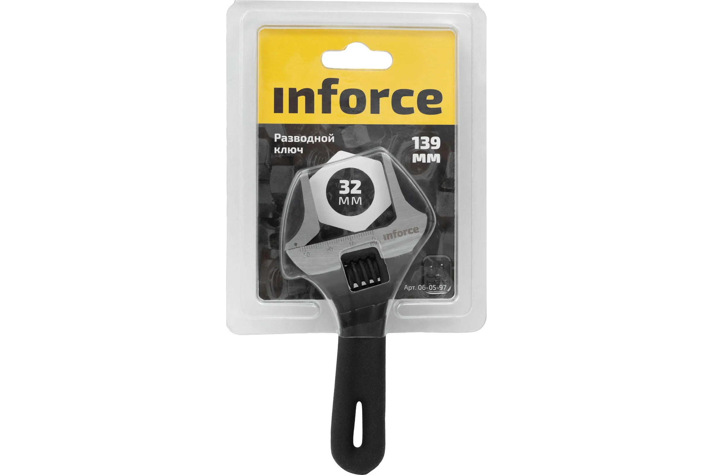 Компактный разводной ключ 139 мм Inforce 06-05-97