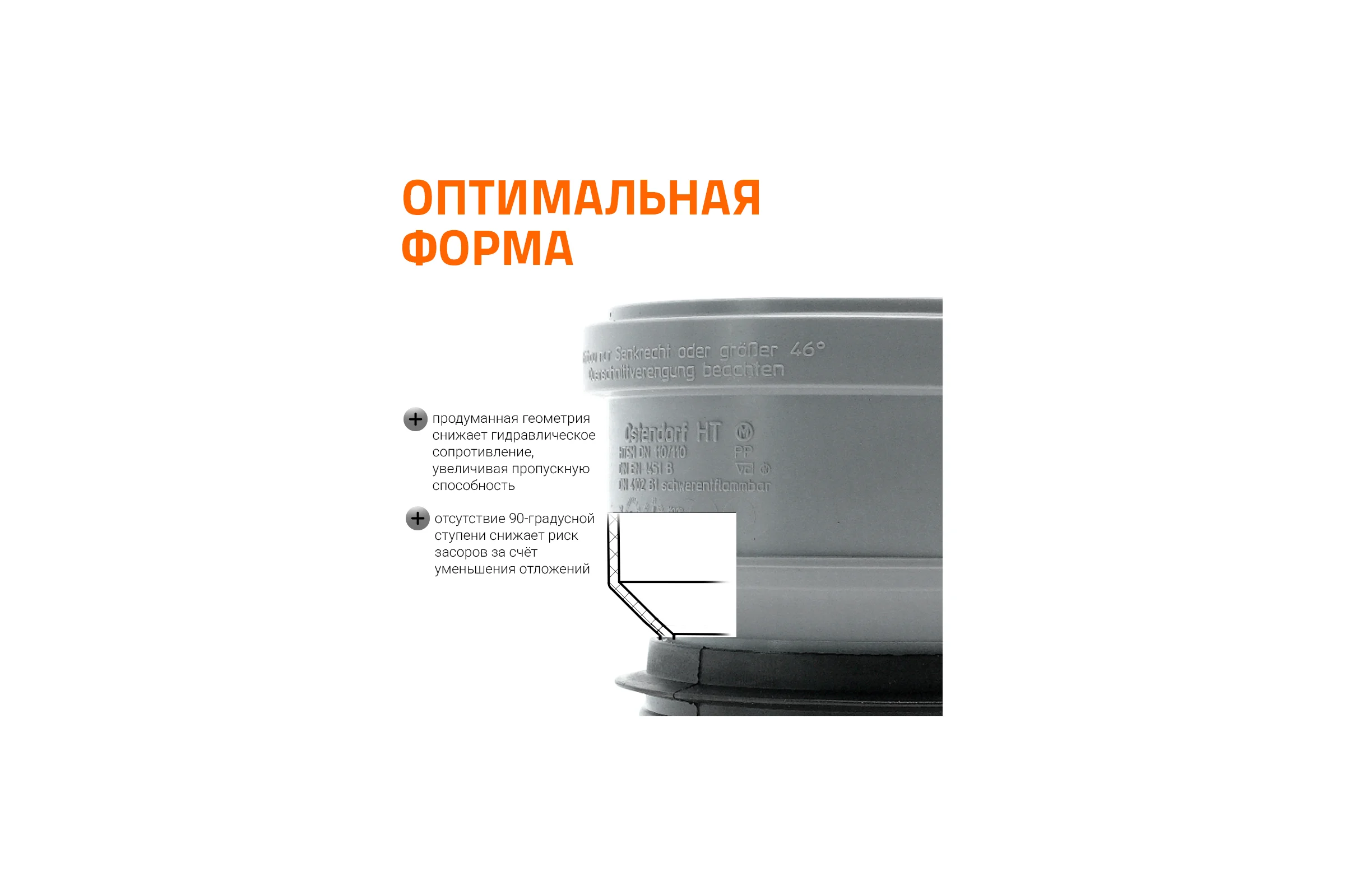 Вставная муфта Ostendorf ремонтная 110 115750