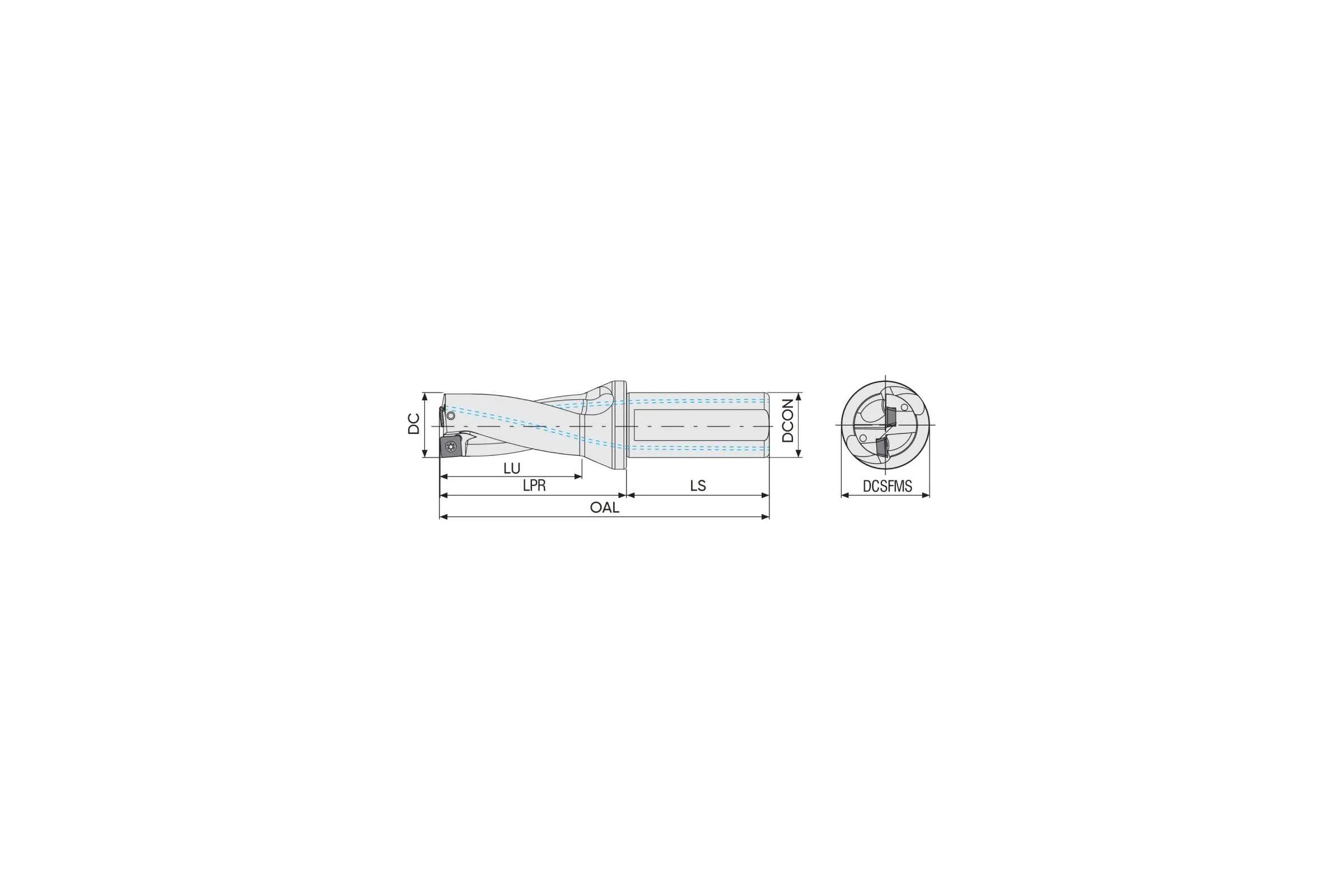 Корпус сверла SPMG06-MD-20XD3 microbor 50000476