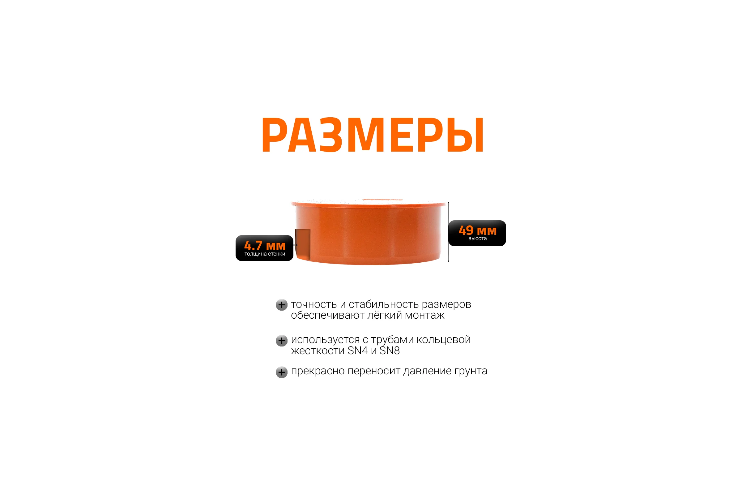 Заглушка для наружной канализации Ostendorf 160 мм 222620