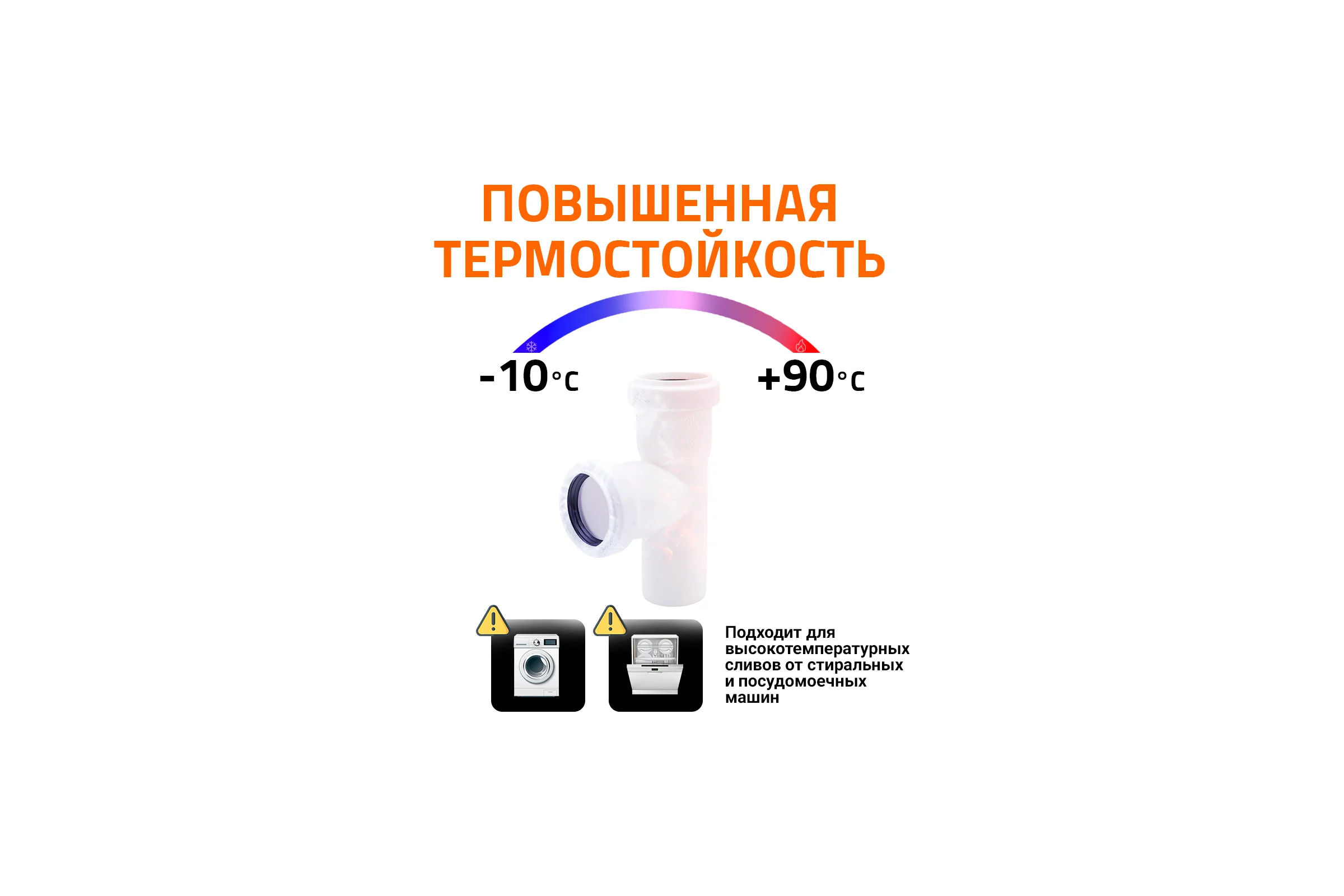 Канализационный тройник Ostendorf 45 градусов, 50х50 мм, белый 559620