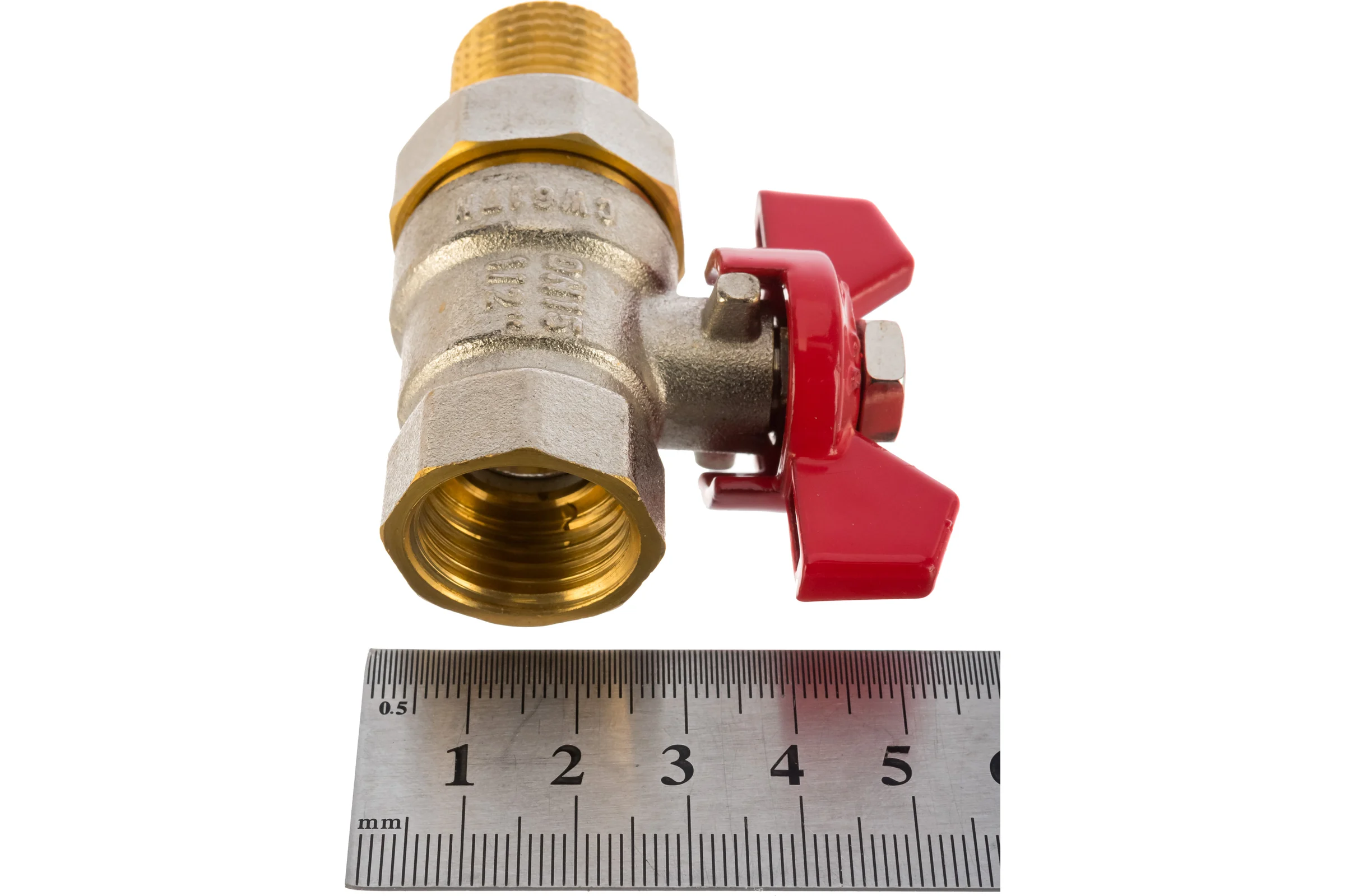 Шаровой кран Terma RED 1/2 с американка 26148
