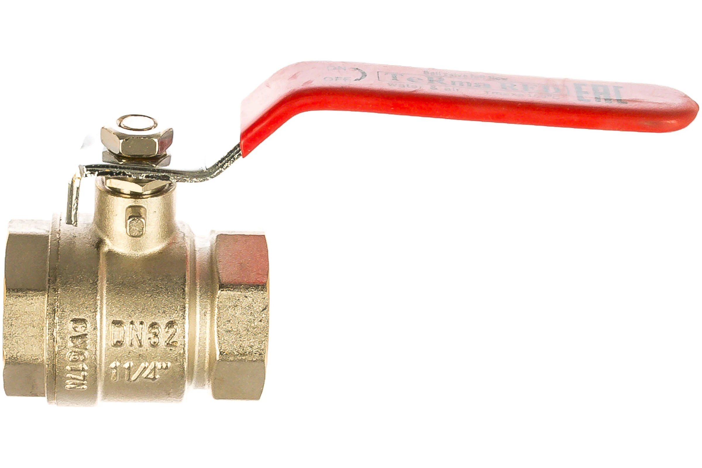 Шаровой кран Terma RED 1.1/4 в/в ручка 26136