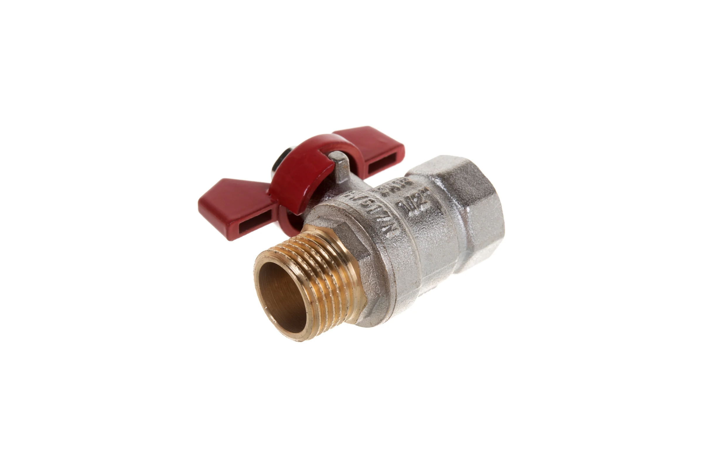 Шаровой кран Terma RED 1/2 в/н бабочка 26114