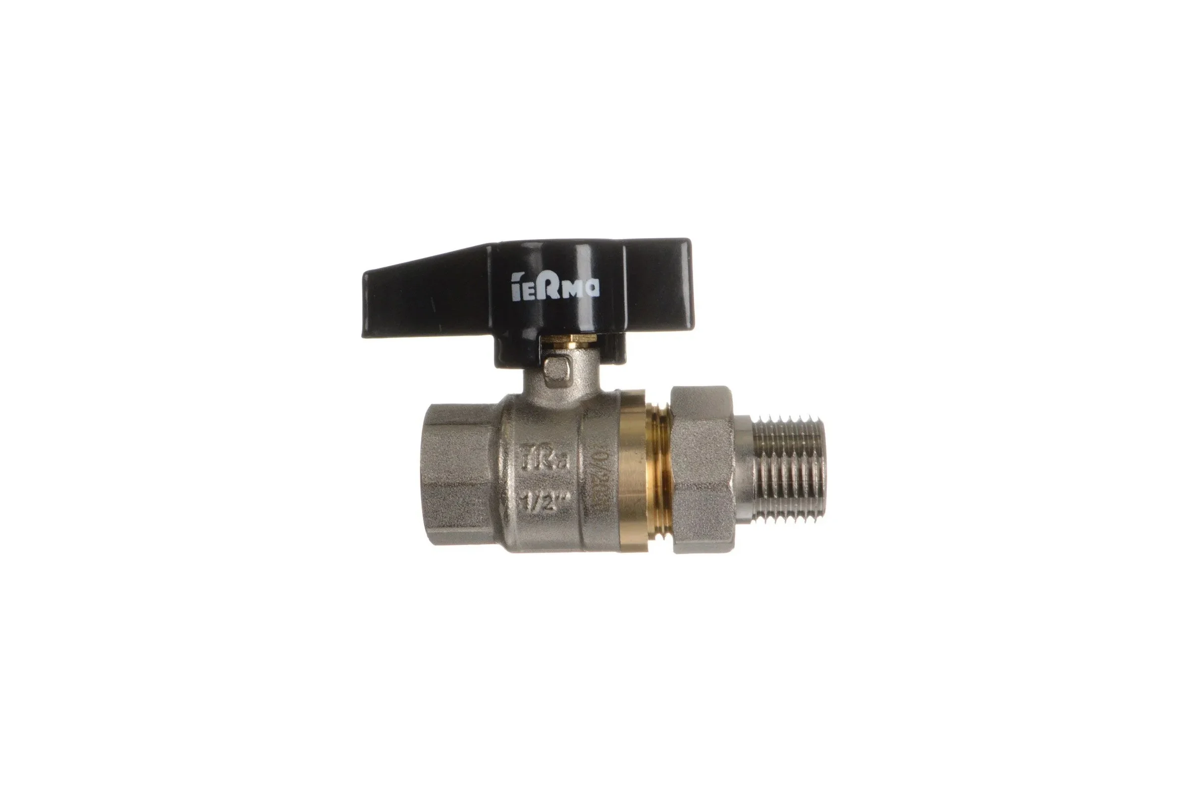 Шаровой кран Terma CB 1/2 бабочка с американка 25691