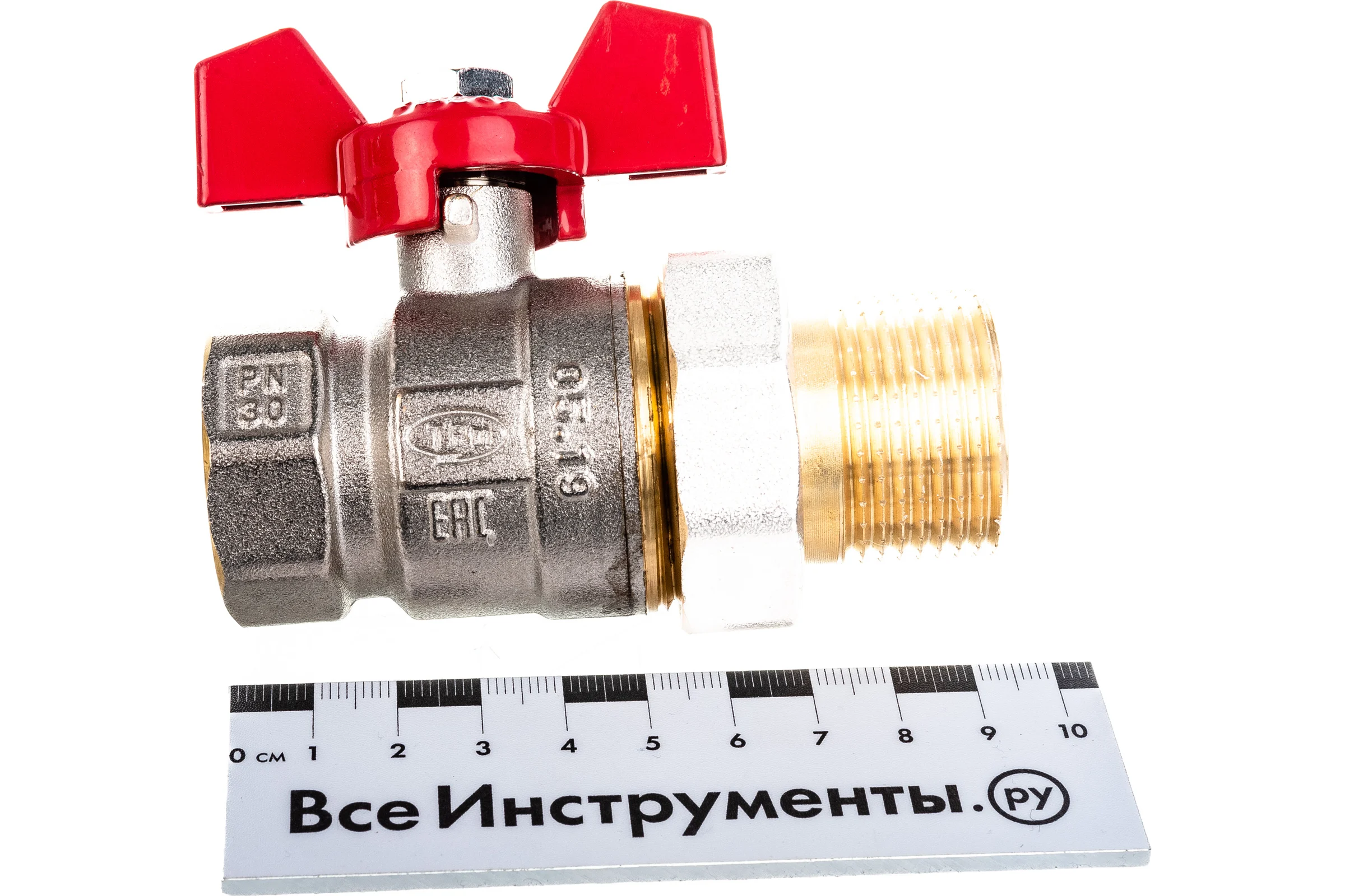 Шаровой кран Terma RED 1 с американкой 26150