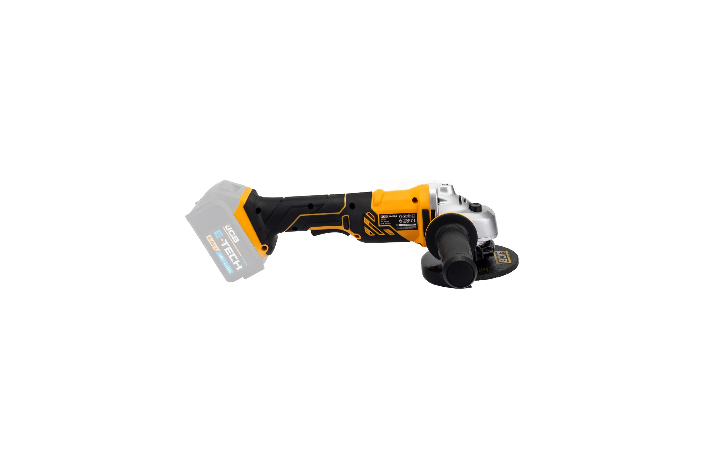 Аккумуляторная шлифовальная машина JCB 18 V, 8000 об/мин, 115 мм, без аккумулятора JCB-18AG-B-E(57255)