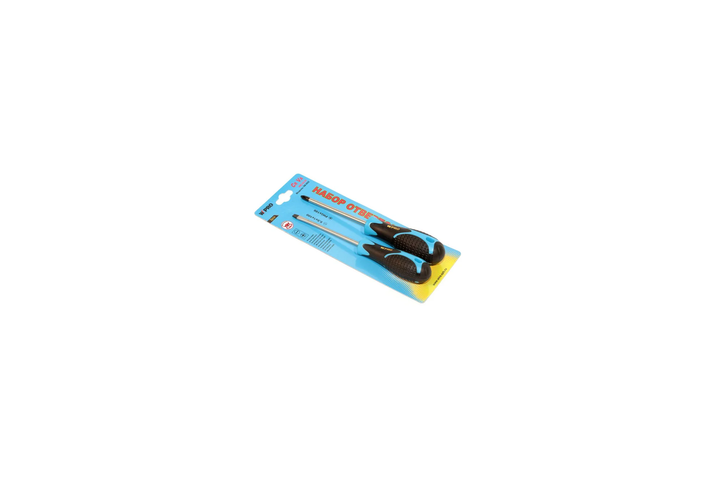 Набор отверток WIPRO WI CR-Va Ручка Micro-Fani2 шт. 08-002