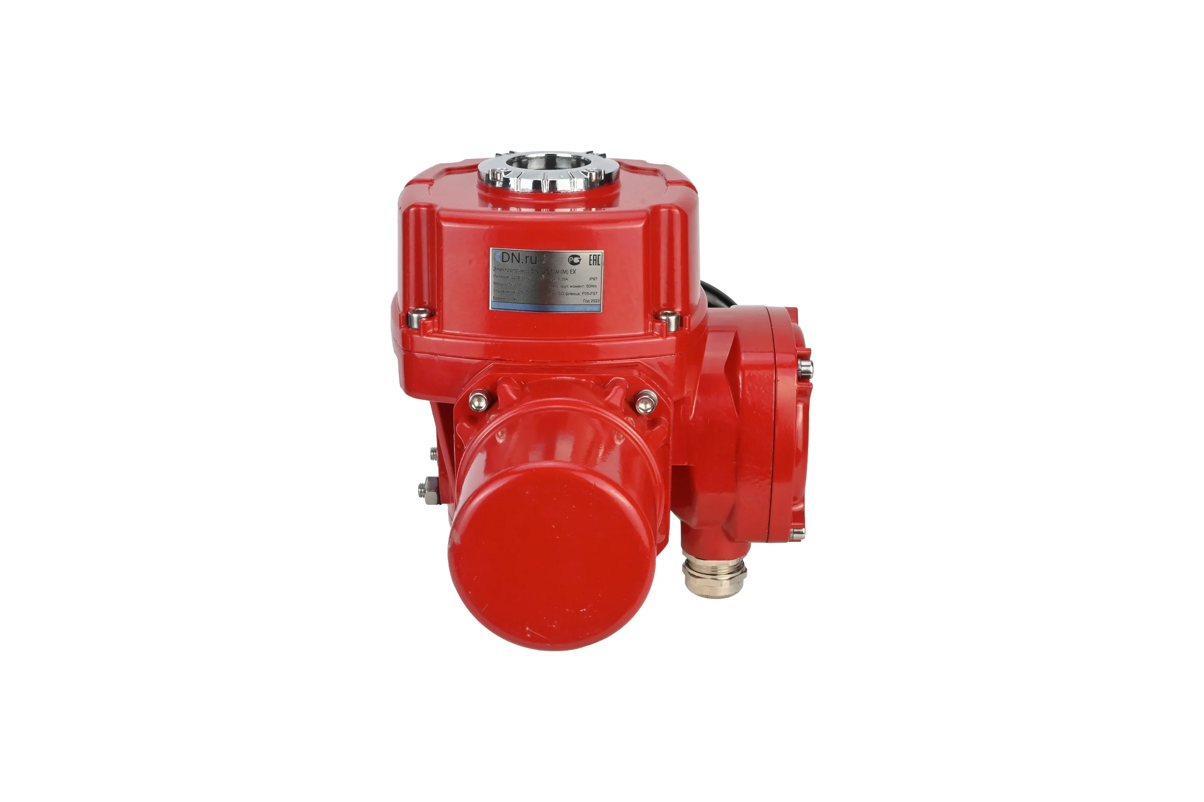 Четвертьоборотный электропривод DN.ru QT-W (M) EX-040 380В взрывозащищенный D300-00748