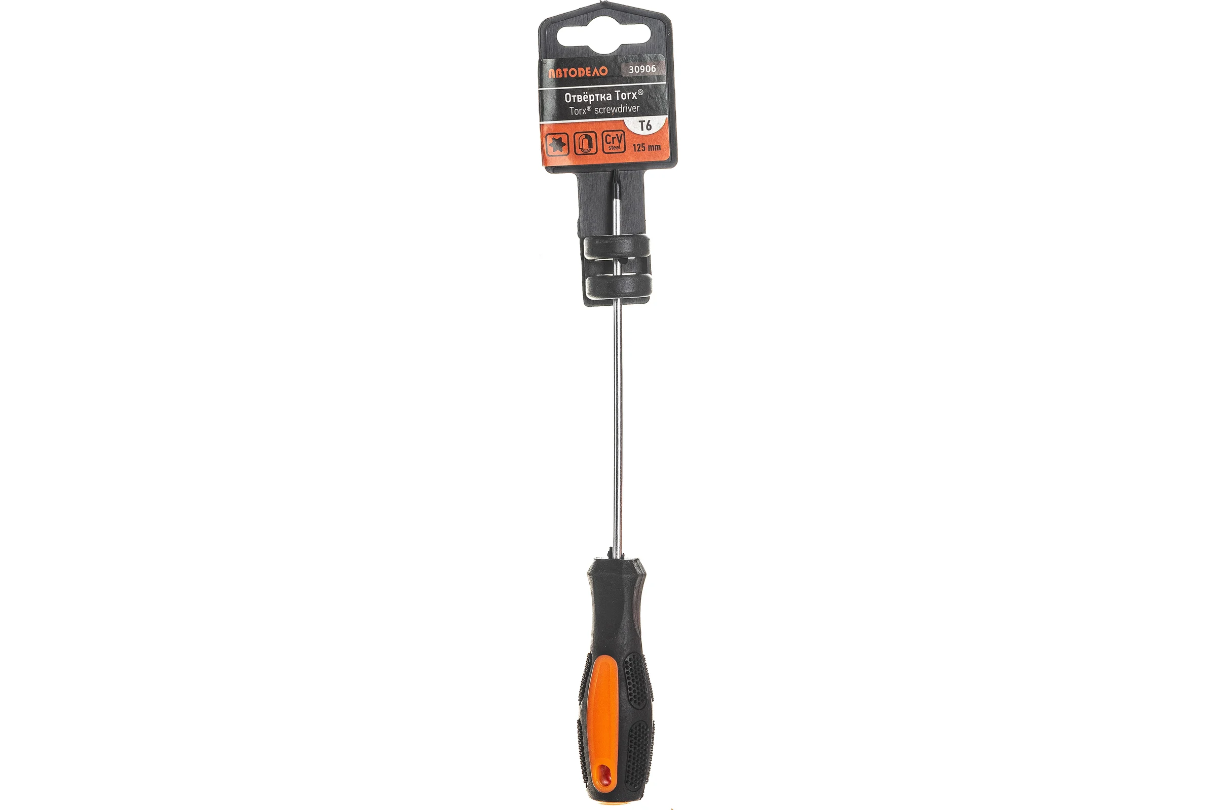 Отвертка АвтоDело TORX T6x125 мм на держателе 30906 11688