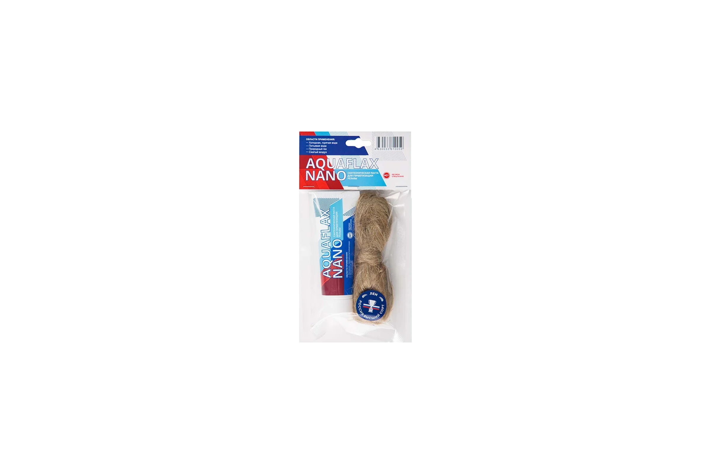 Паста для льна, Aquaflax nano 04051, 80 гр. тюбик + 20 гр. лён 4630009040514