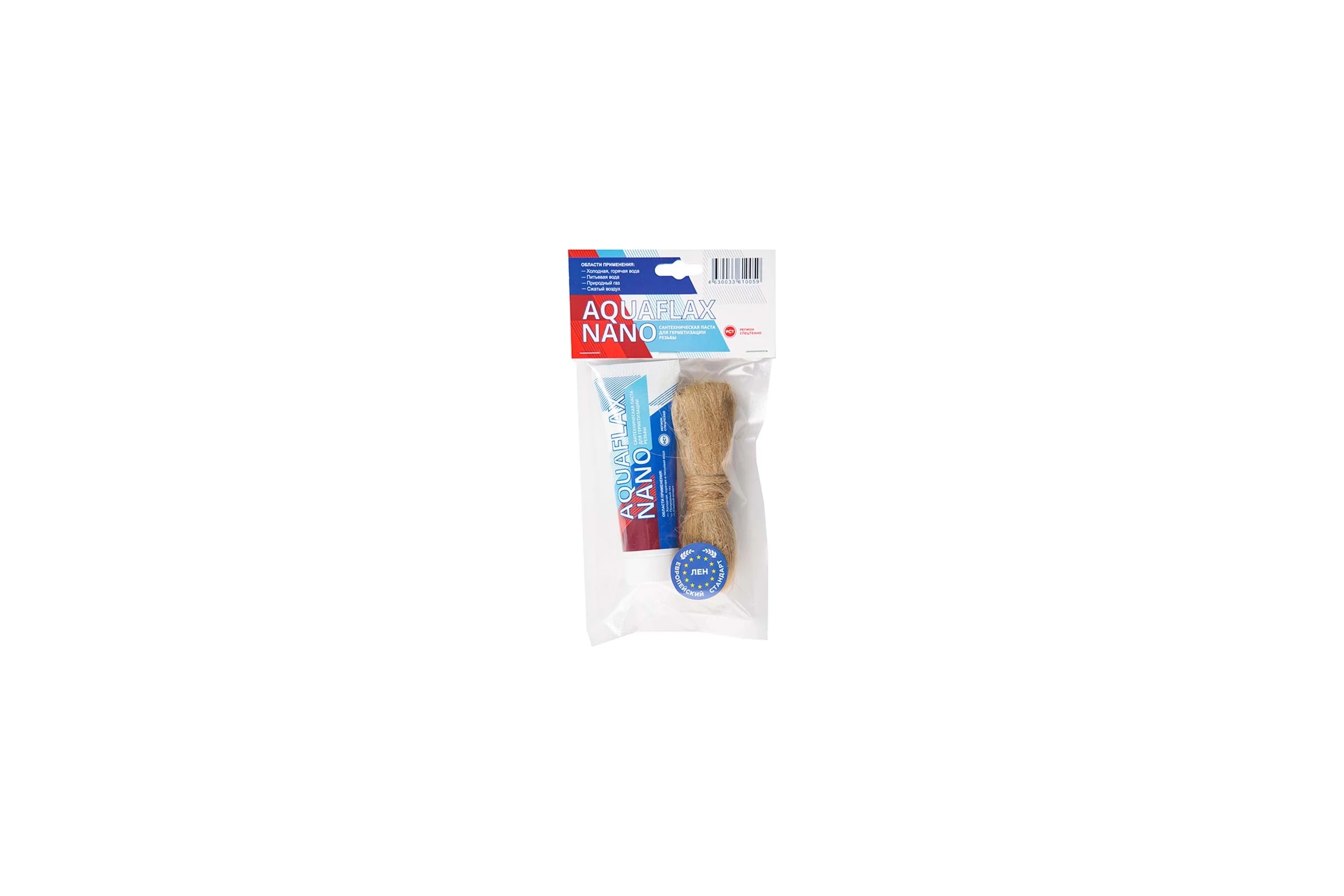 Паста для льна, Aquaflax nano 04054, 80гр тюбик+20гр лен (ЕВРО) 4630009040545
