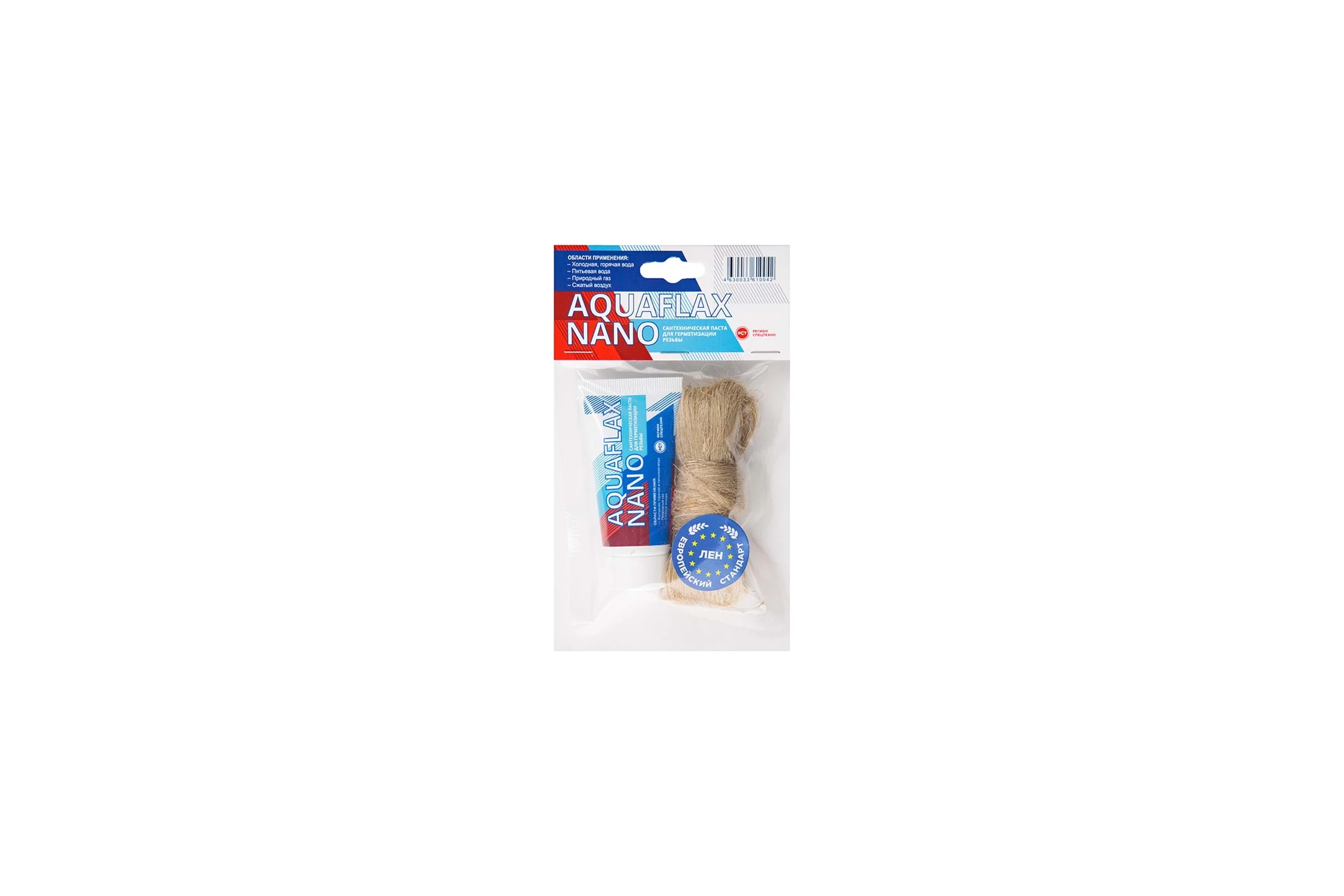 Паста для льна, Aquaflax nano 04053, 30гр тюбик+ 15гр лен (ЕВРО) 4630009040538