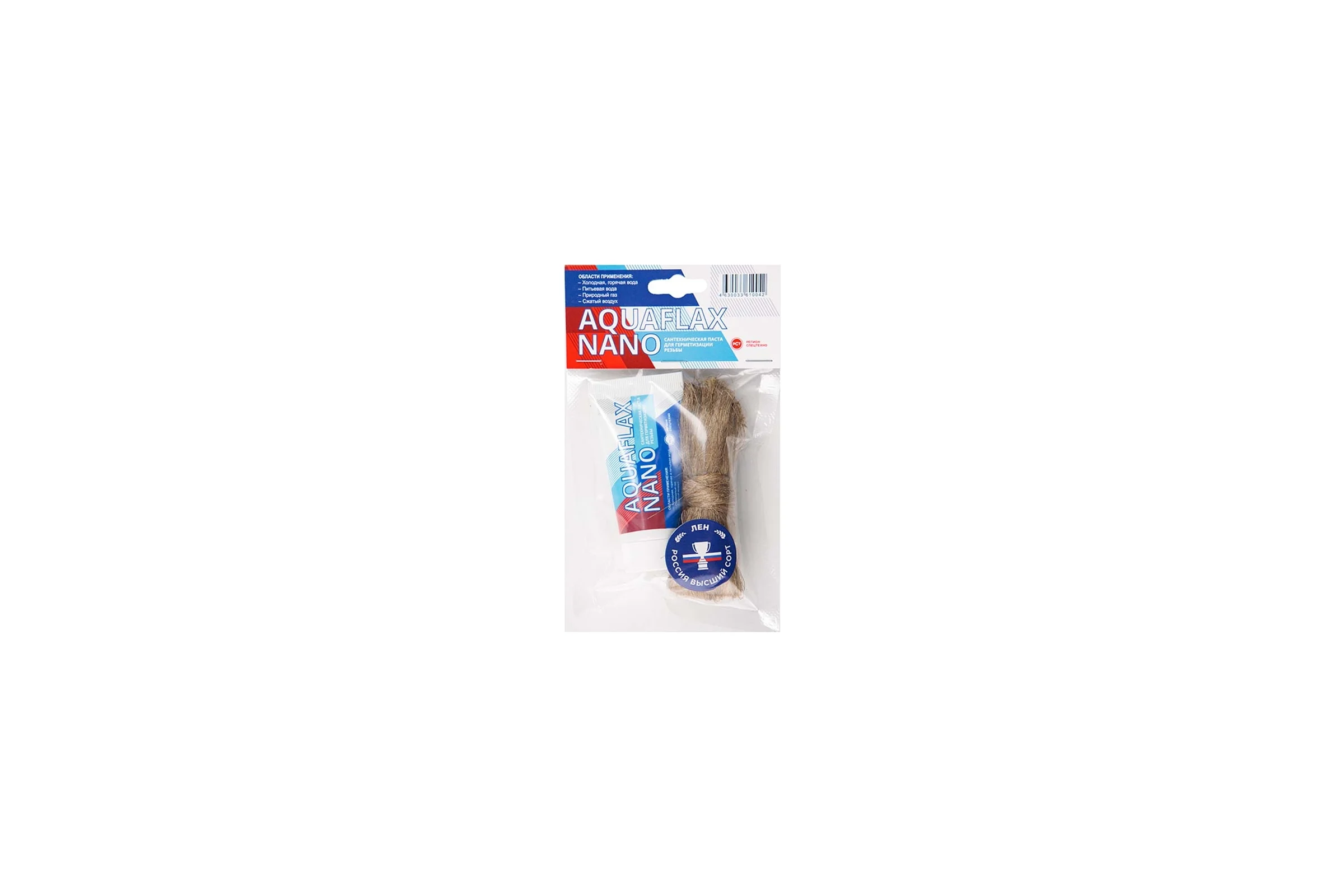 Паста для льна, Aquaflax nano 04050, 30 гр. тюбик + 15 гр. лён 4630009040507
