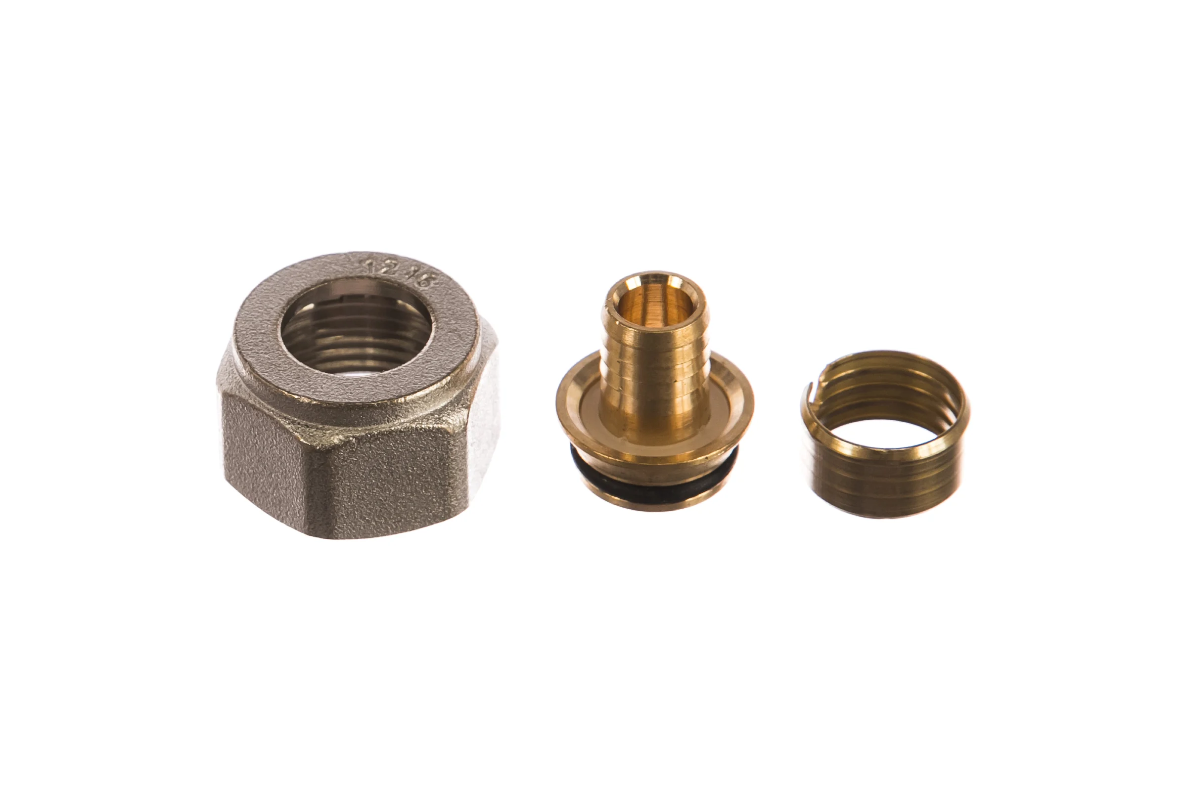 Соединитель обжимной коллекторный KROMWELL EUROS EВРОКОНУС для PEX трубы O16x2 - 3/4" EU.ST3288030 16x2x34_k