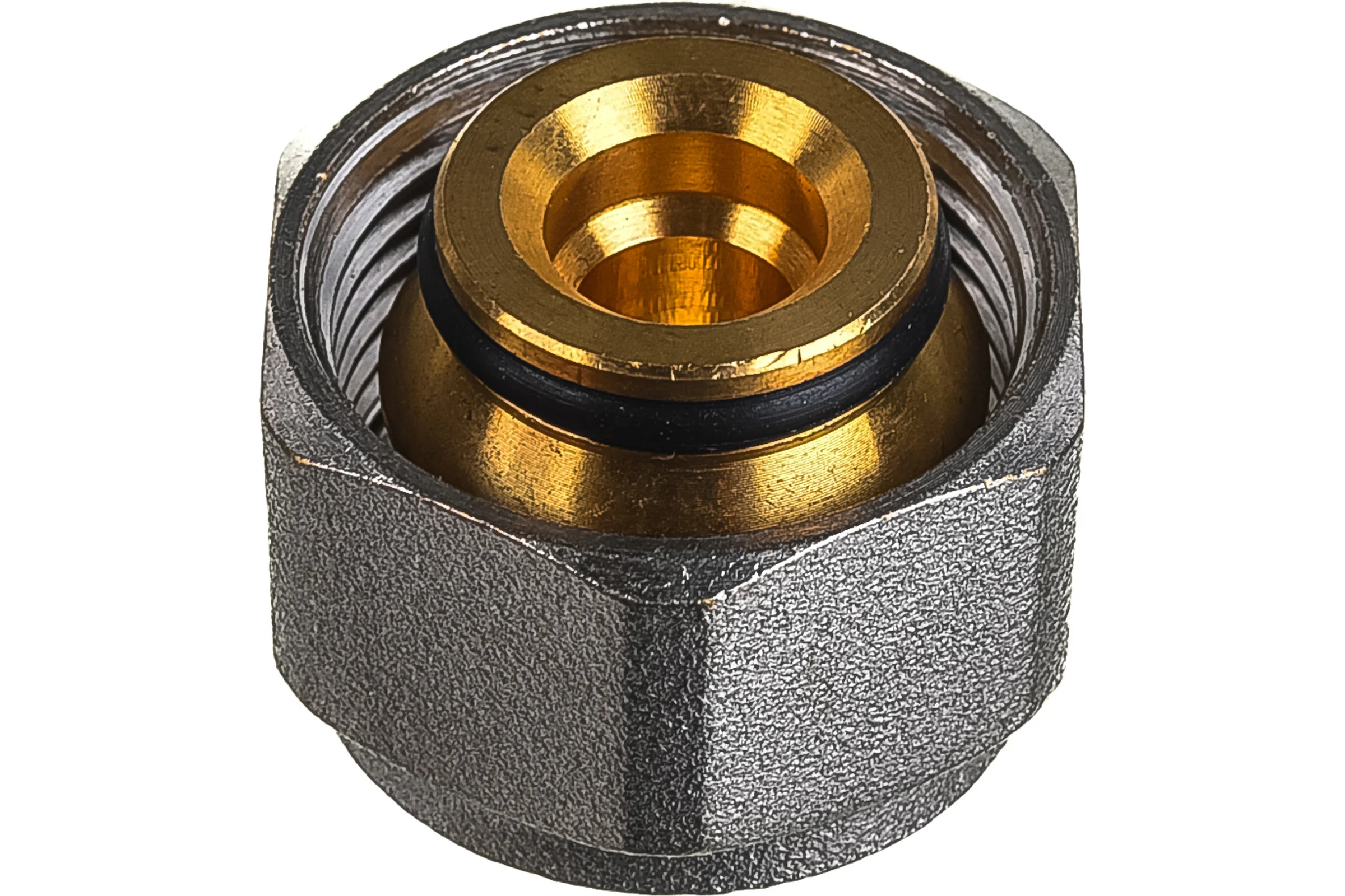 Соединитель обжимной коллекторный KROMWELL EUROS EВРОКОНУС для PEX трубы O16x2 - 3/4" EU.ST3288030 16x2x34_k