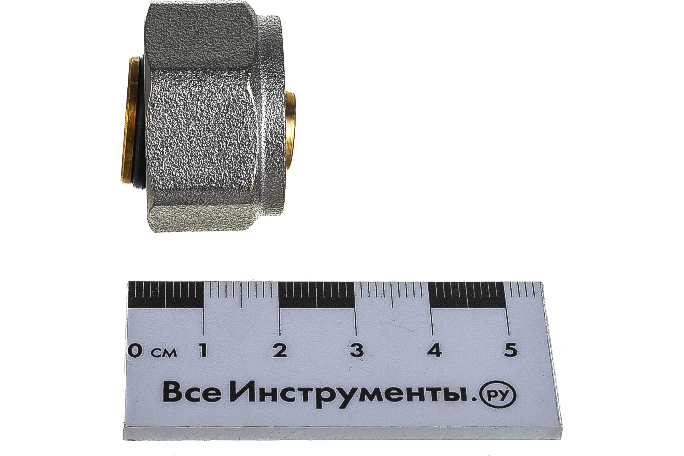 Соединитель обжимной коллекторный KROMWELL EUROS EВРОКОНУС для PEX трубы O16x2 - 3/4" EU.ST3288030 16x2x34_k