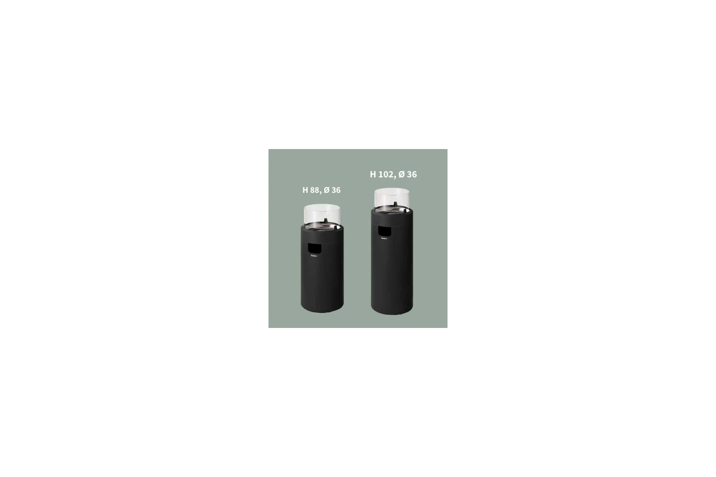 Газовый уличный обогреватель ENDERS NOVA LED L черный 4000591001895