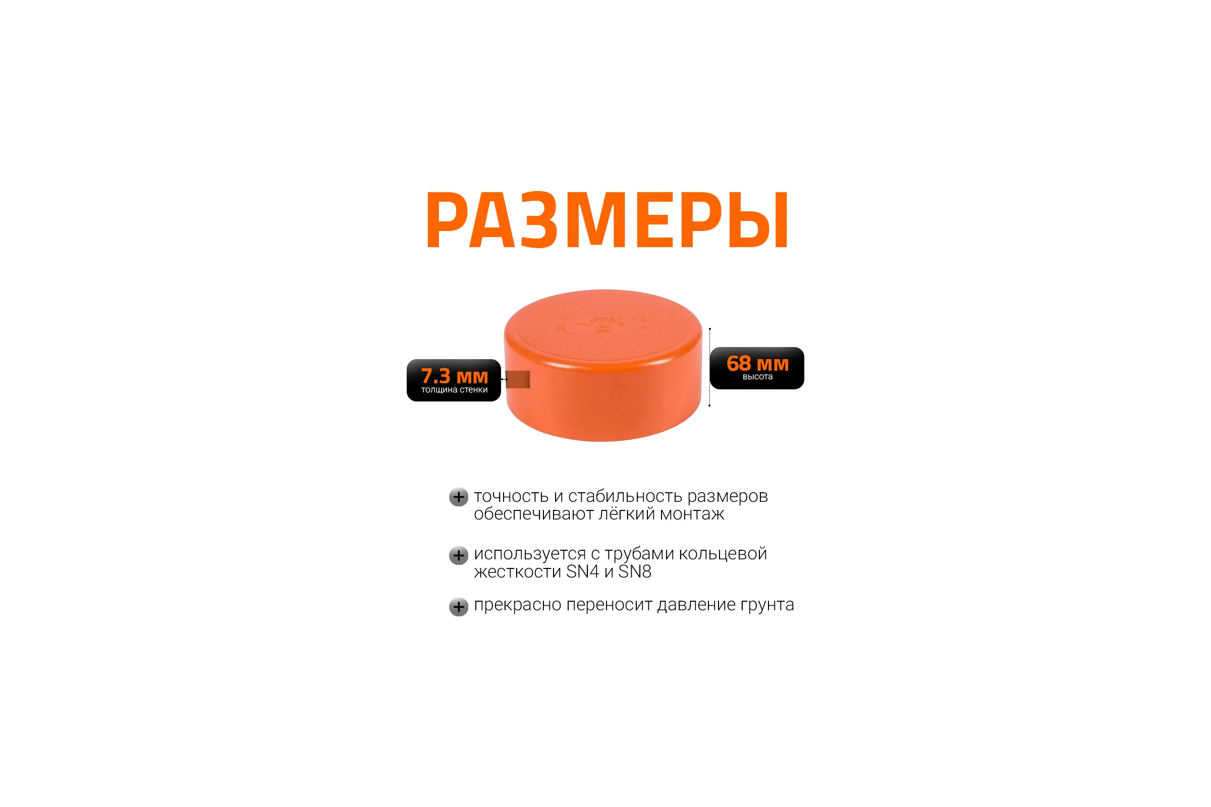 Крышка наружной канализации Ostendorf 250 мм 224630